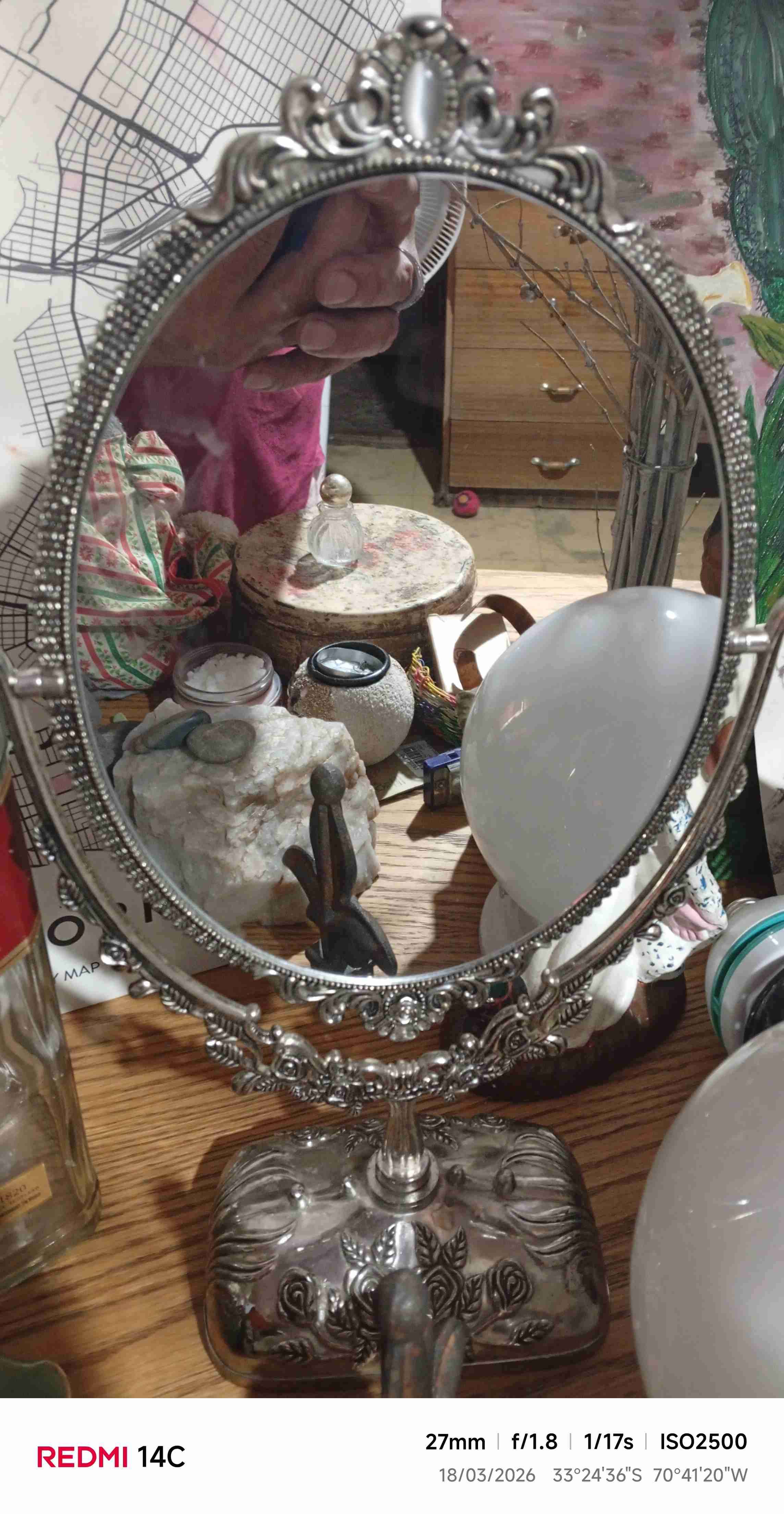 Espejo de tocador vintage