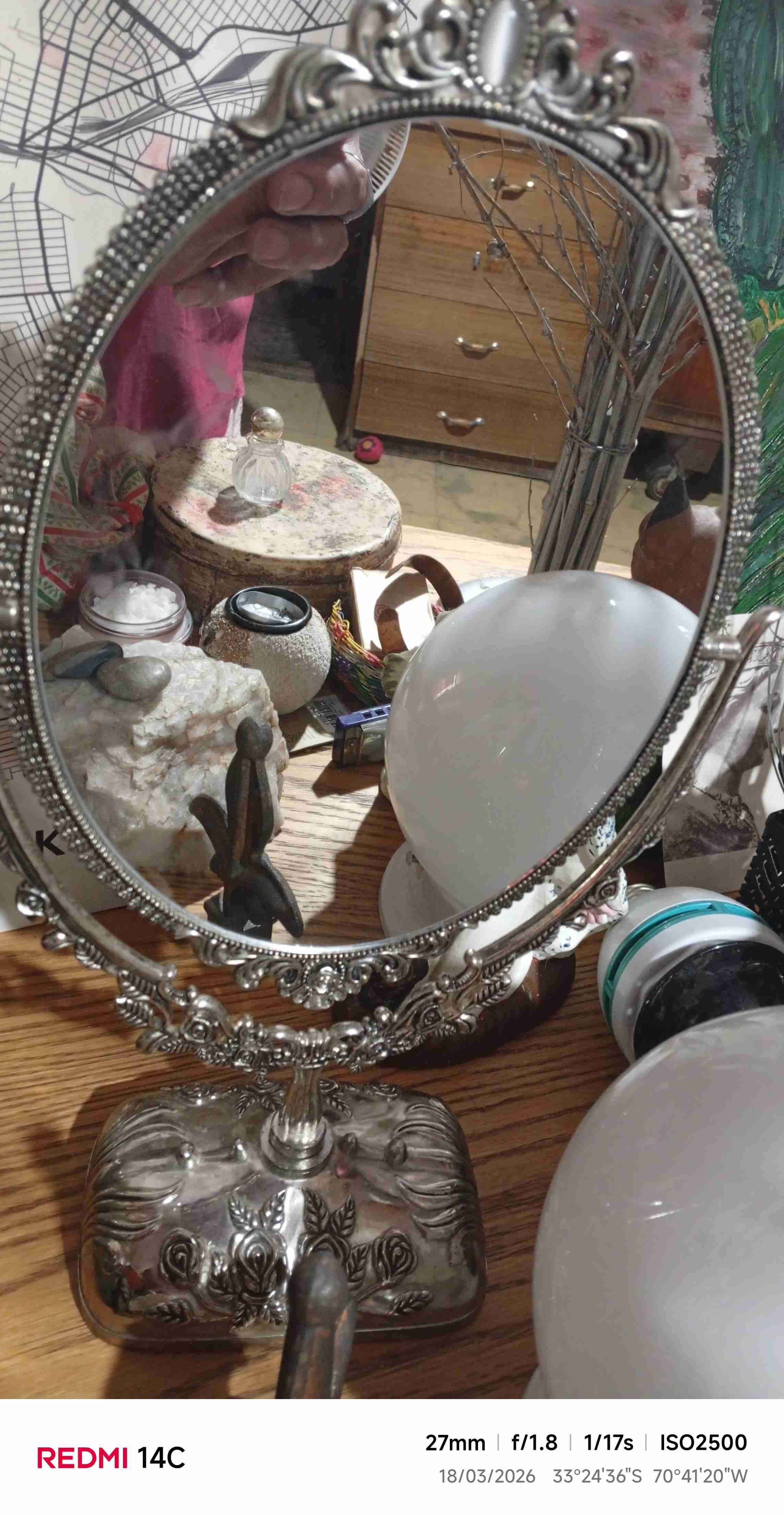 Espejo de tocador vintage - miniatura 2