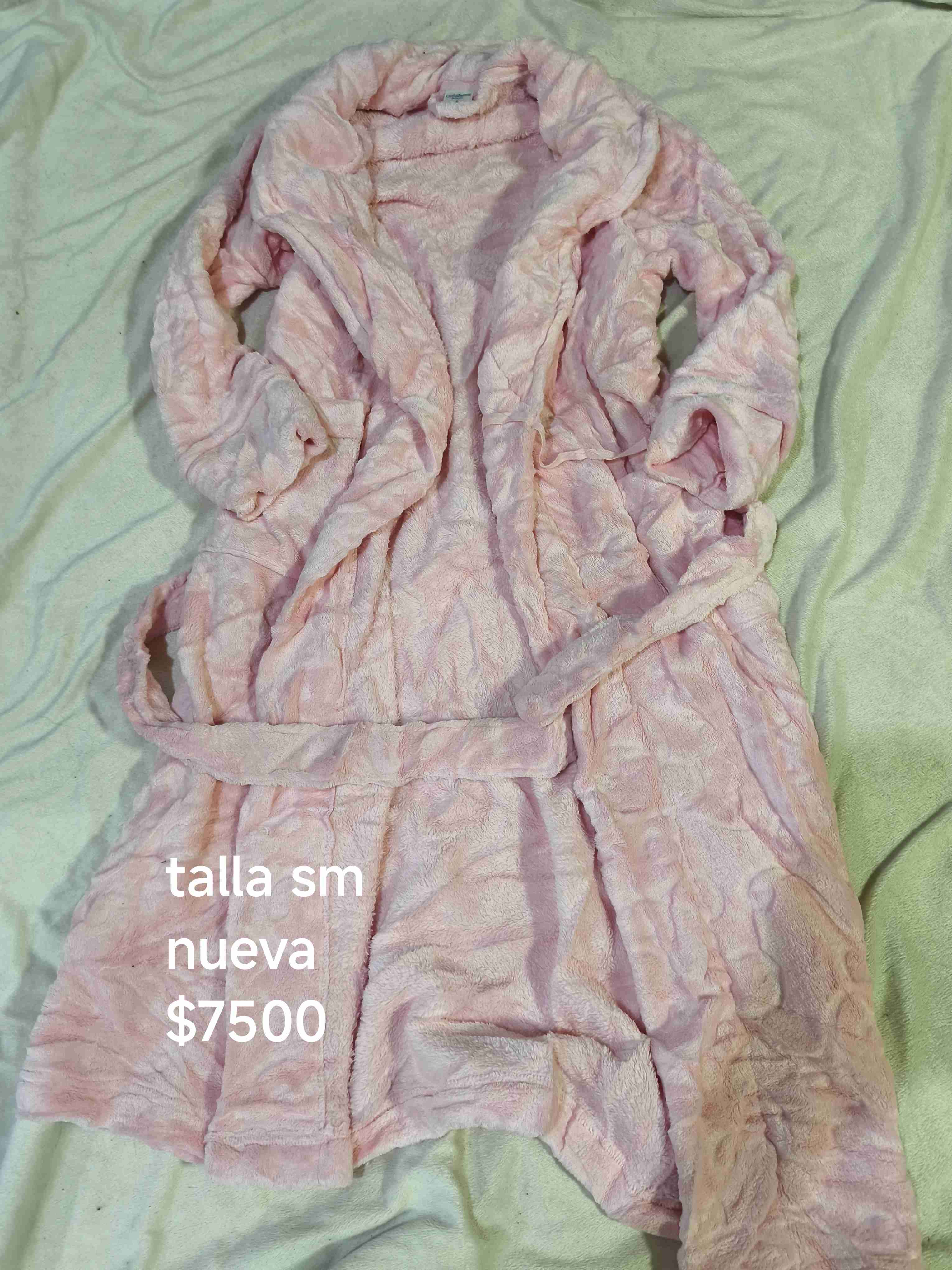 Bata de baño rosada mujer