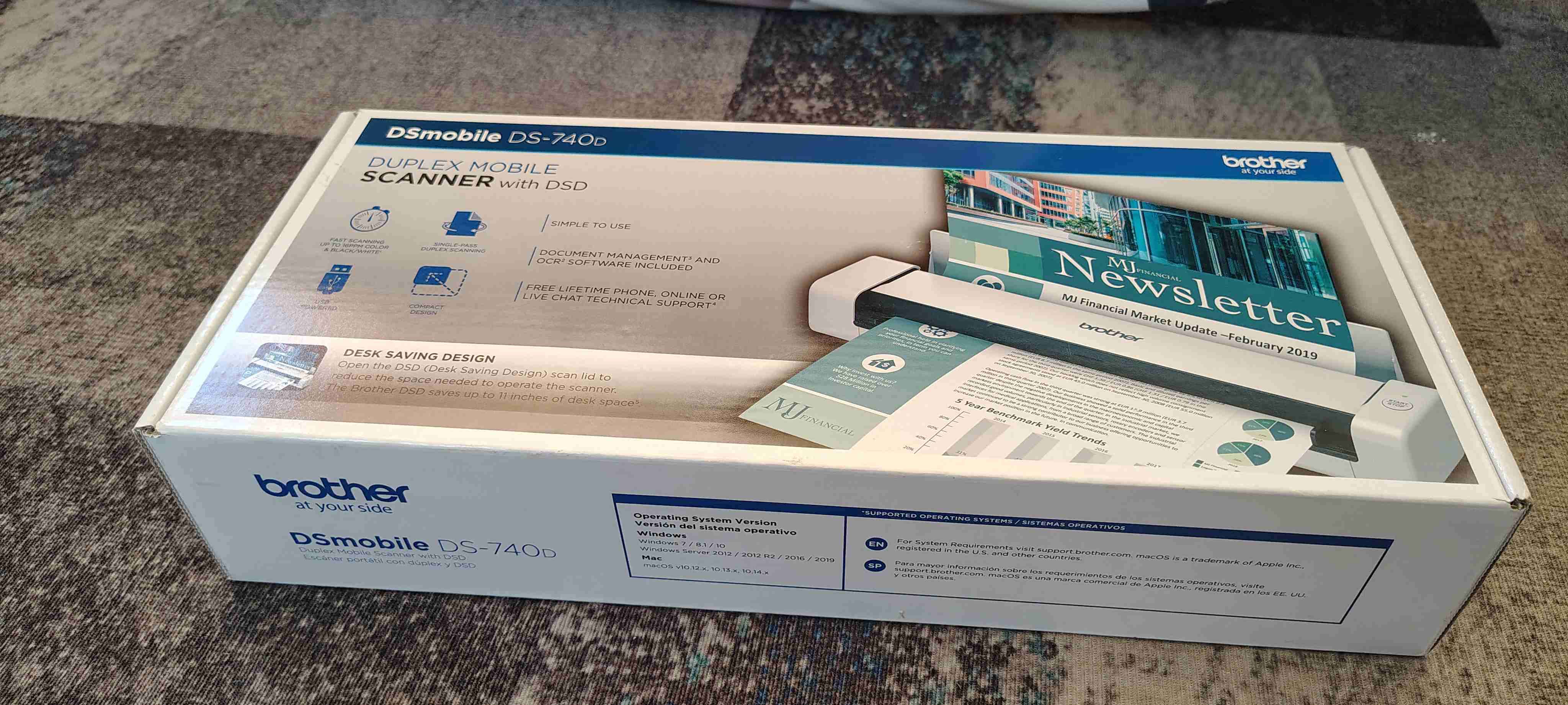 Escáner duplex Brother DS-740D