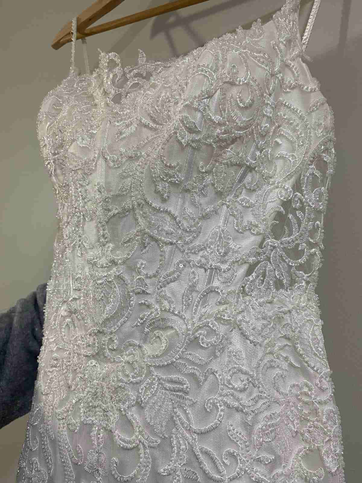 Vestido de novia blanco encaje - miniatura 2