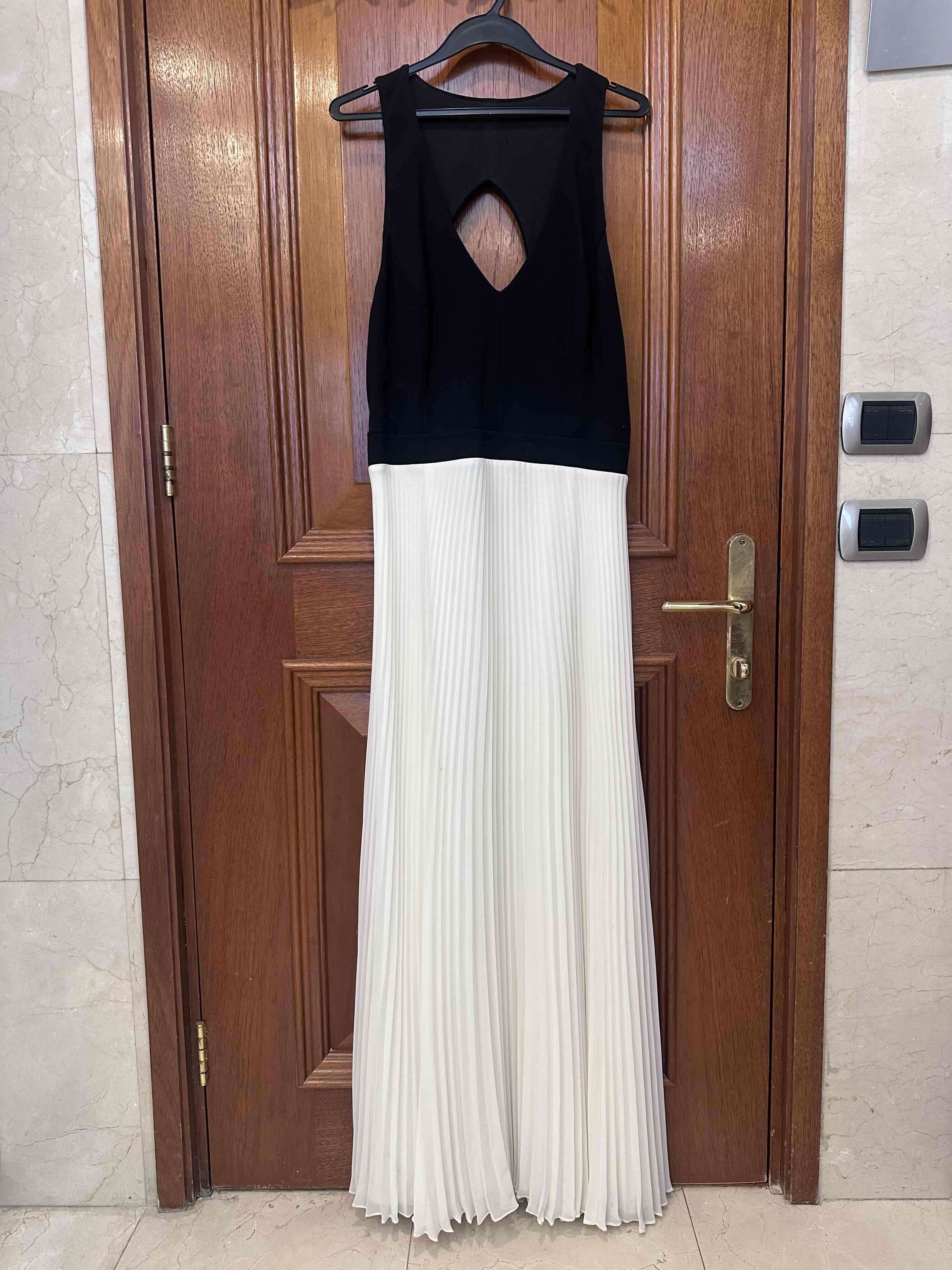 Vestido Laundry by Shelli Segal  blanco y negro - miniatura 2