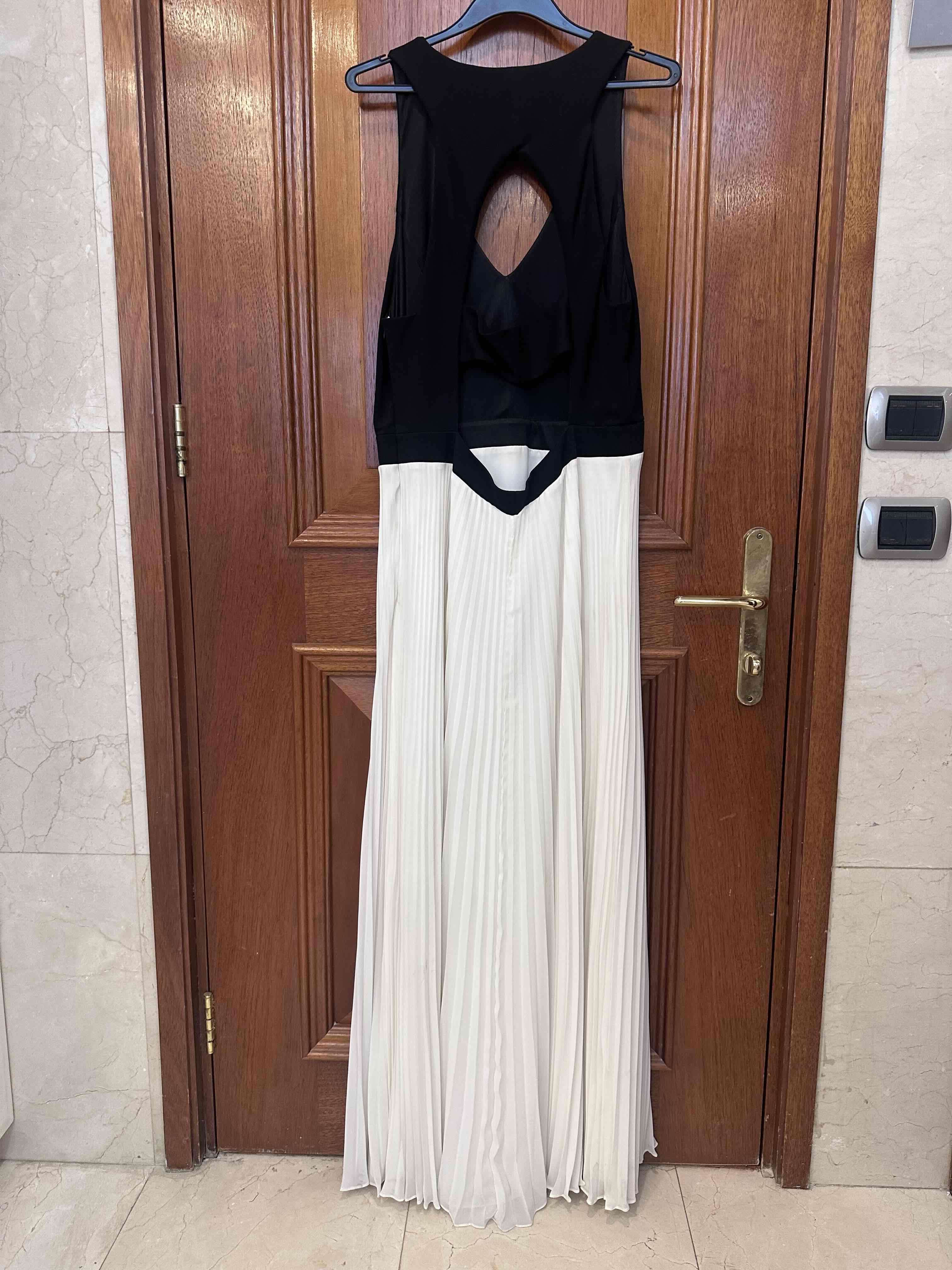 Vestido Laundry by Shelli Segal  blanco y negro - miniatura 3