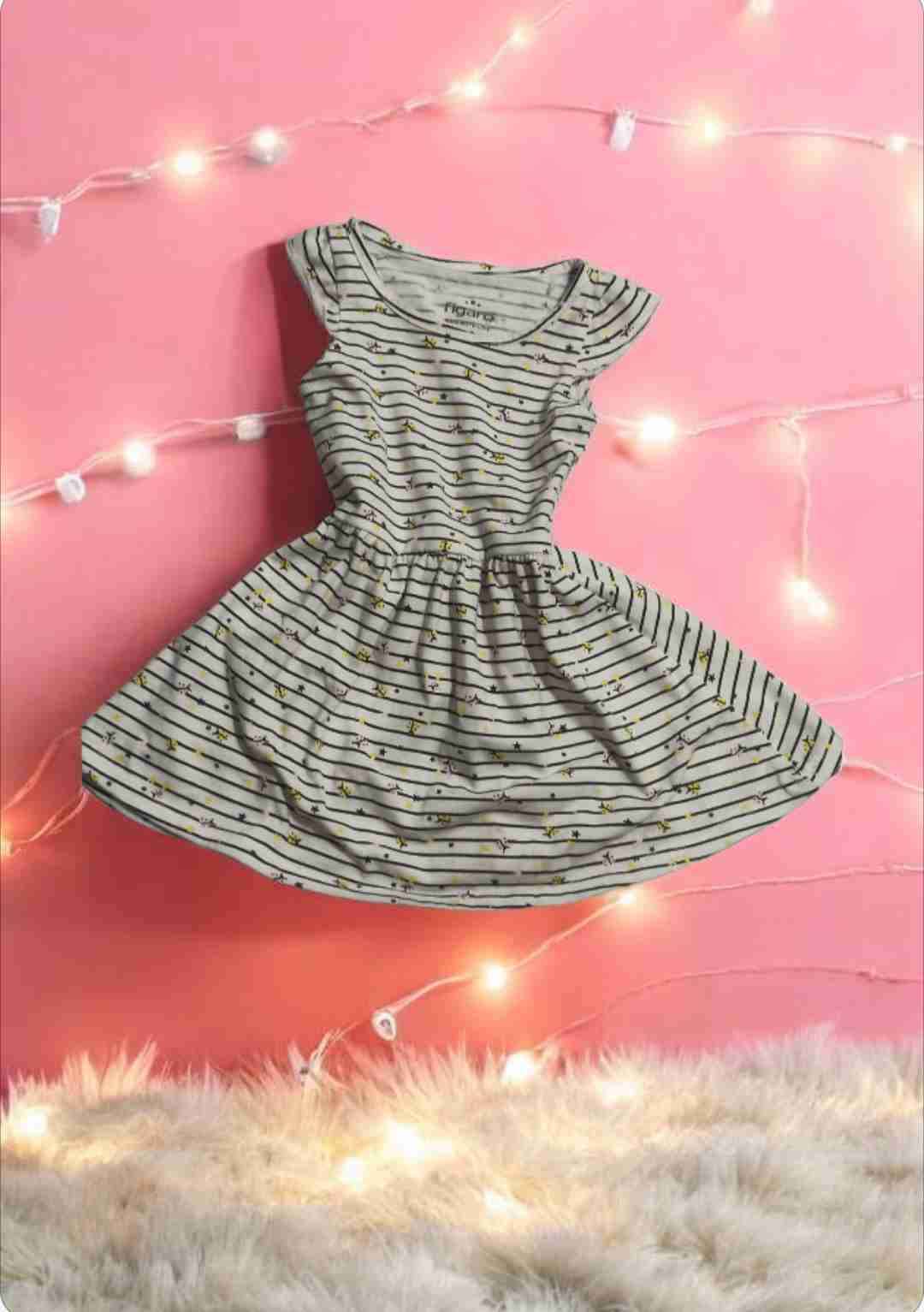 Vestido rayado infantil Fígaro