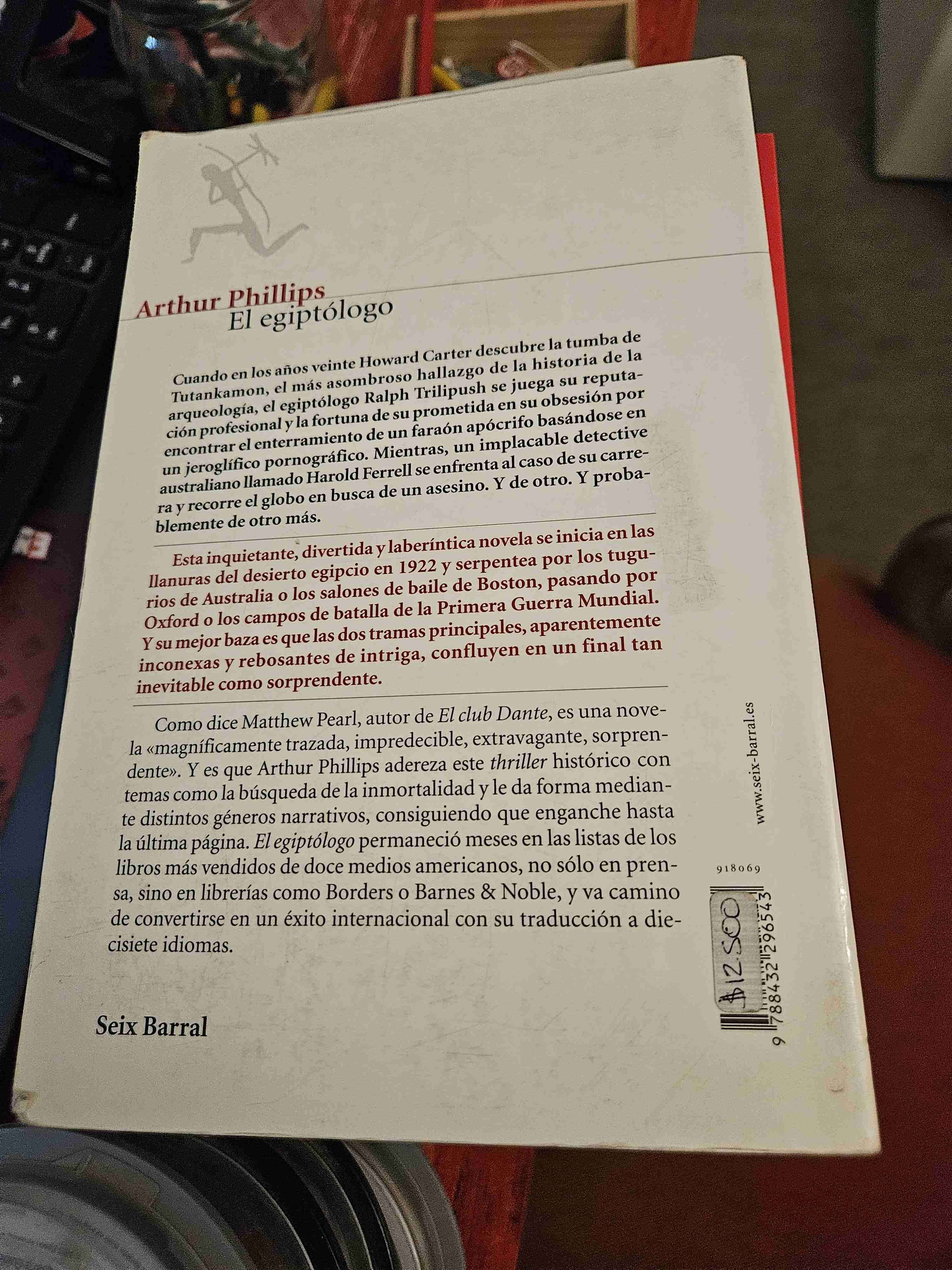 Libro 'El egiptólogo' de Arthur Phillips - miniatura 2