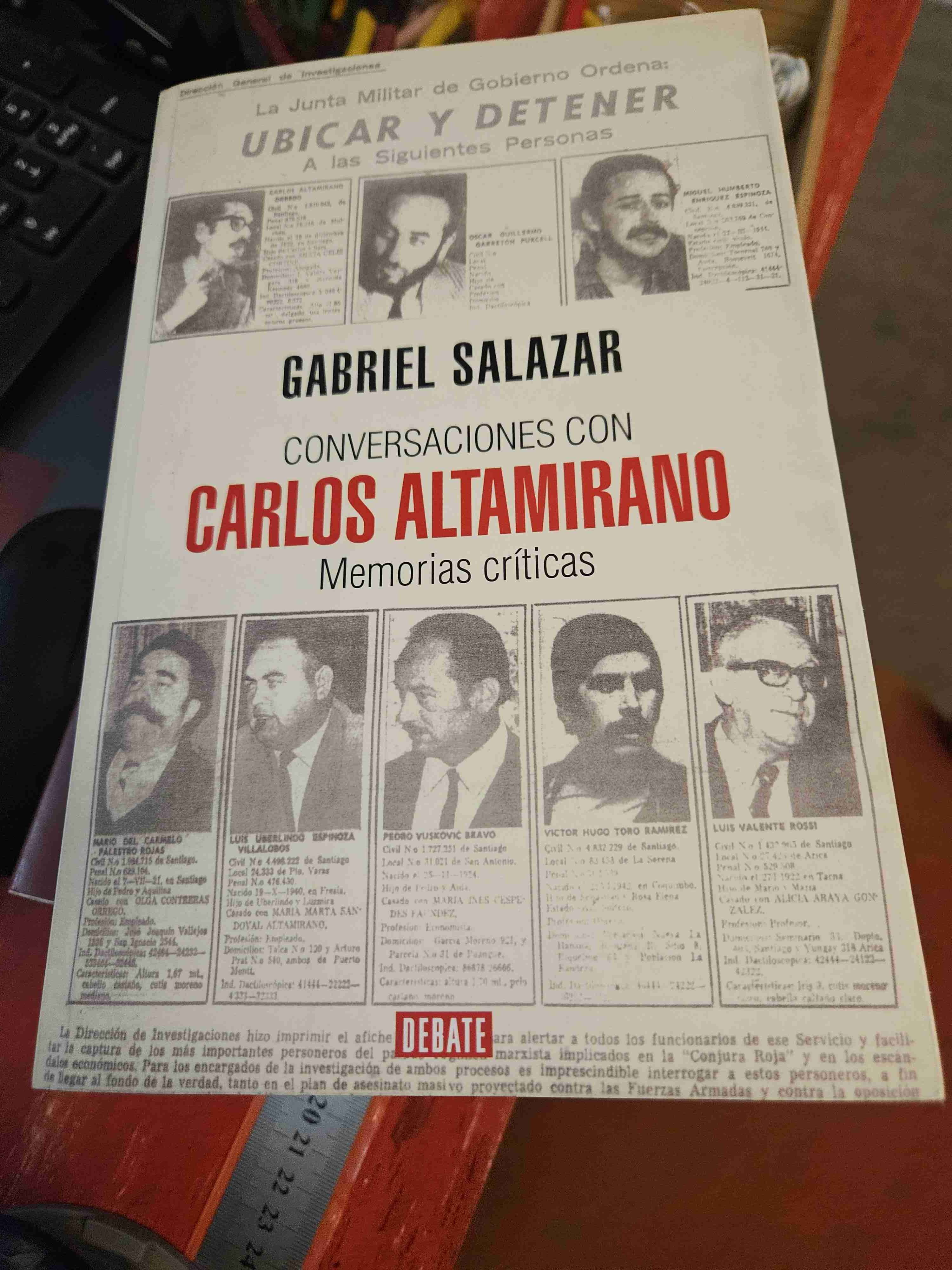 Libro Conversaciones con Carlos Altamirano