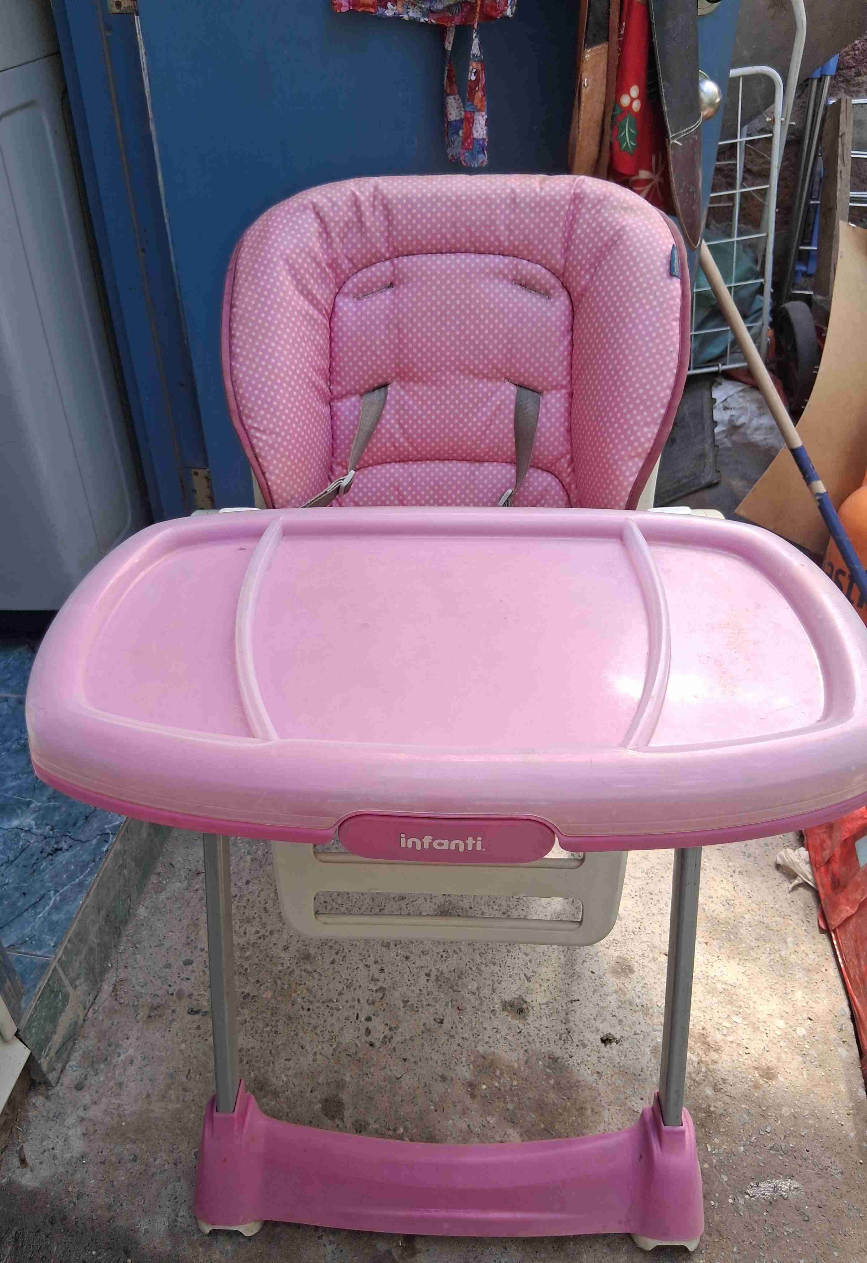 Silla de comer rosa Infanti