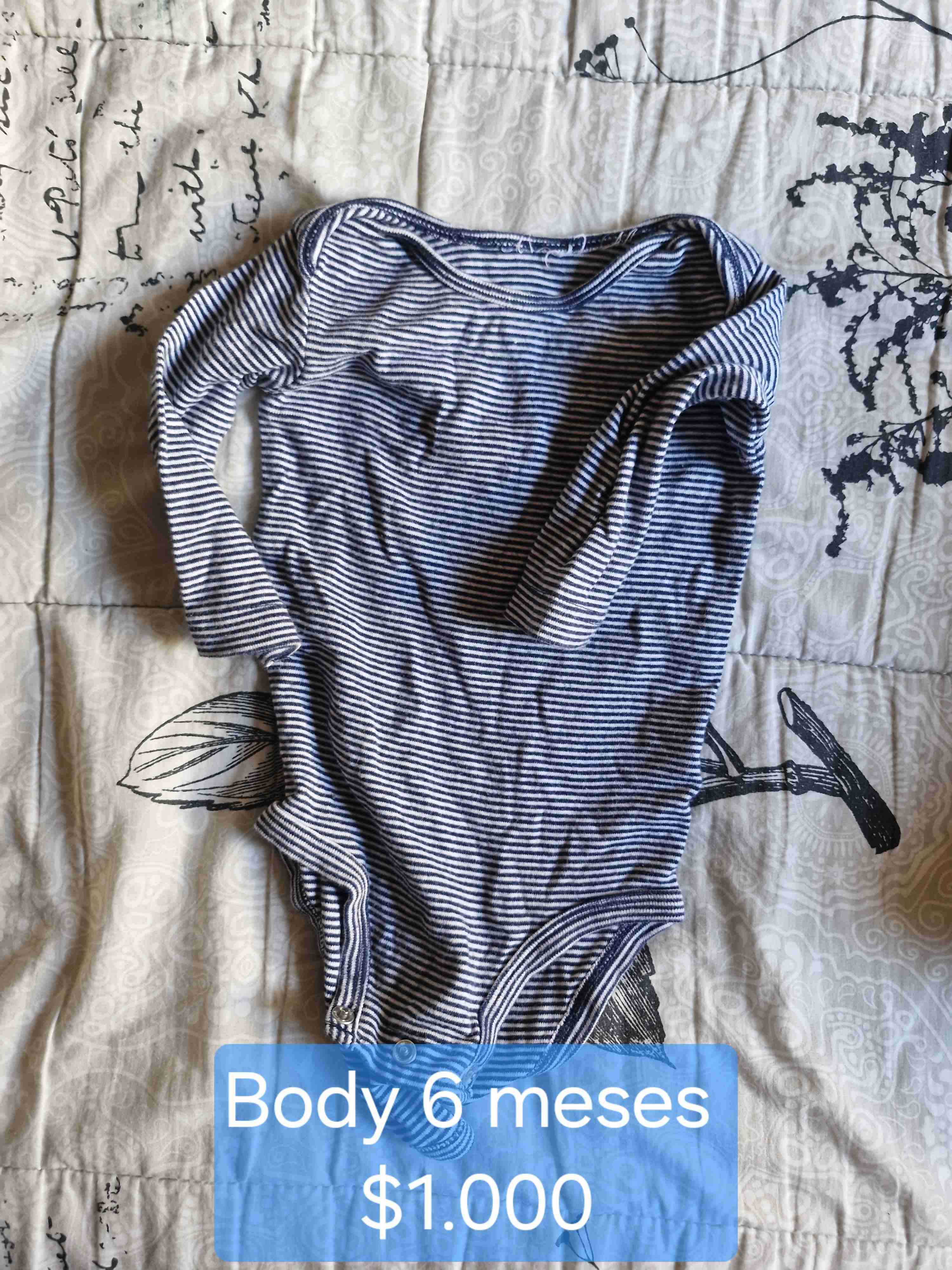 Body a rayas 6 meses