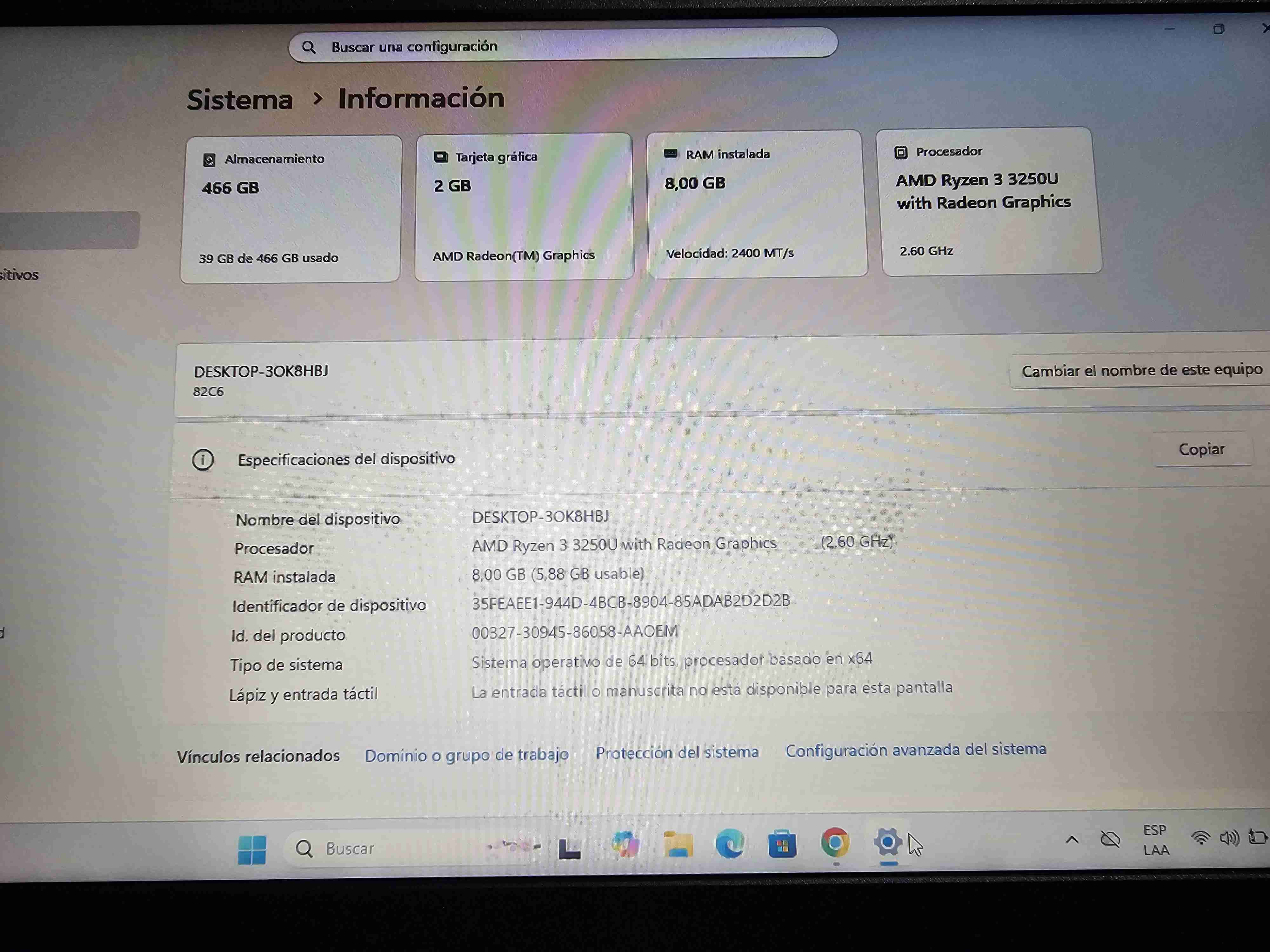 Portátil lenovo V14, Ryzen 3 - miniatura 2
