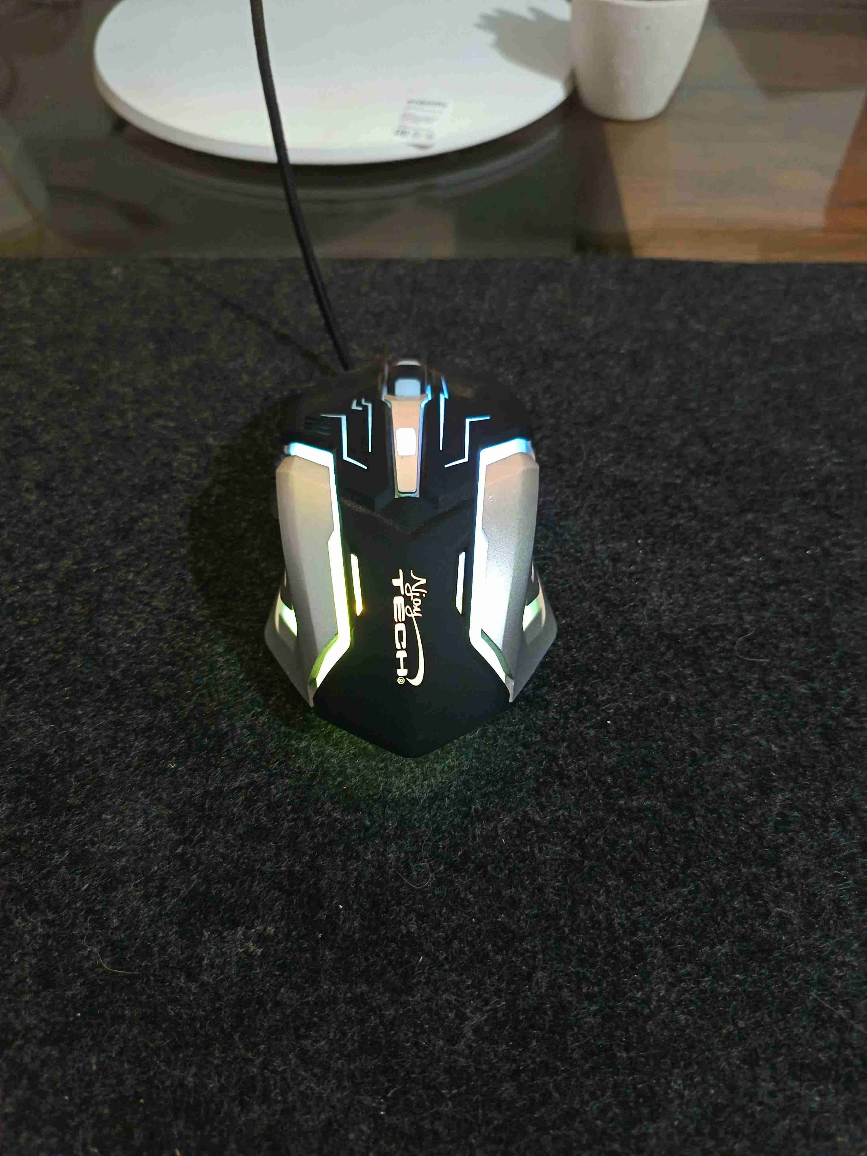 Mouse gamer con luces RGB basico - miniatura 5