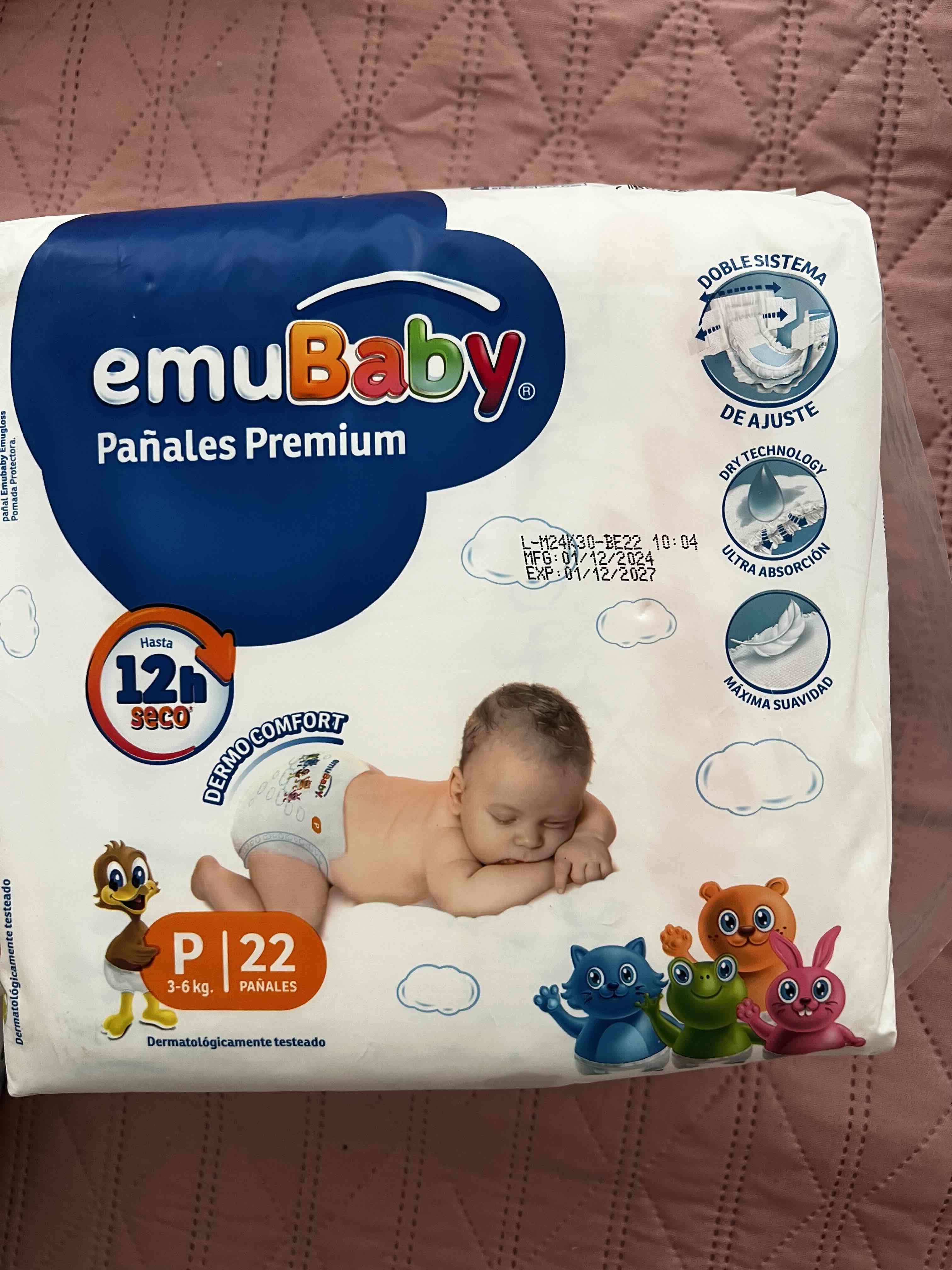 Pañales Premium EmuBaby Talla P