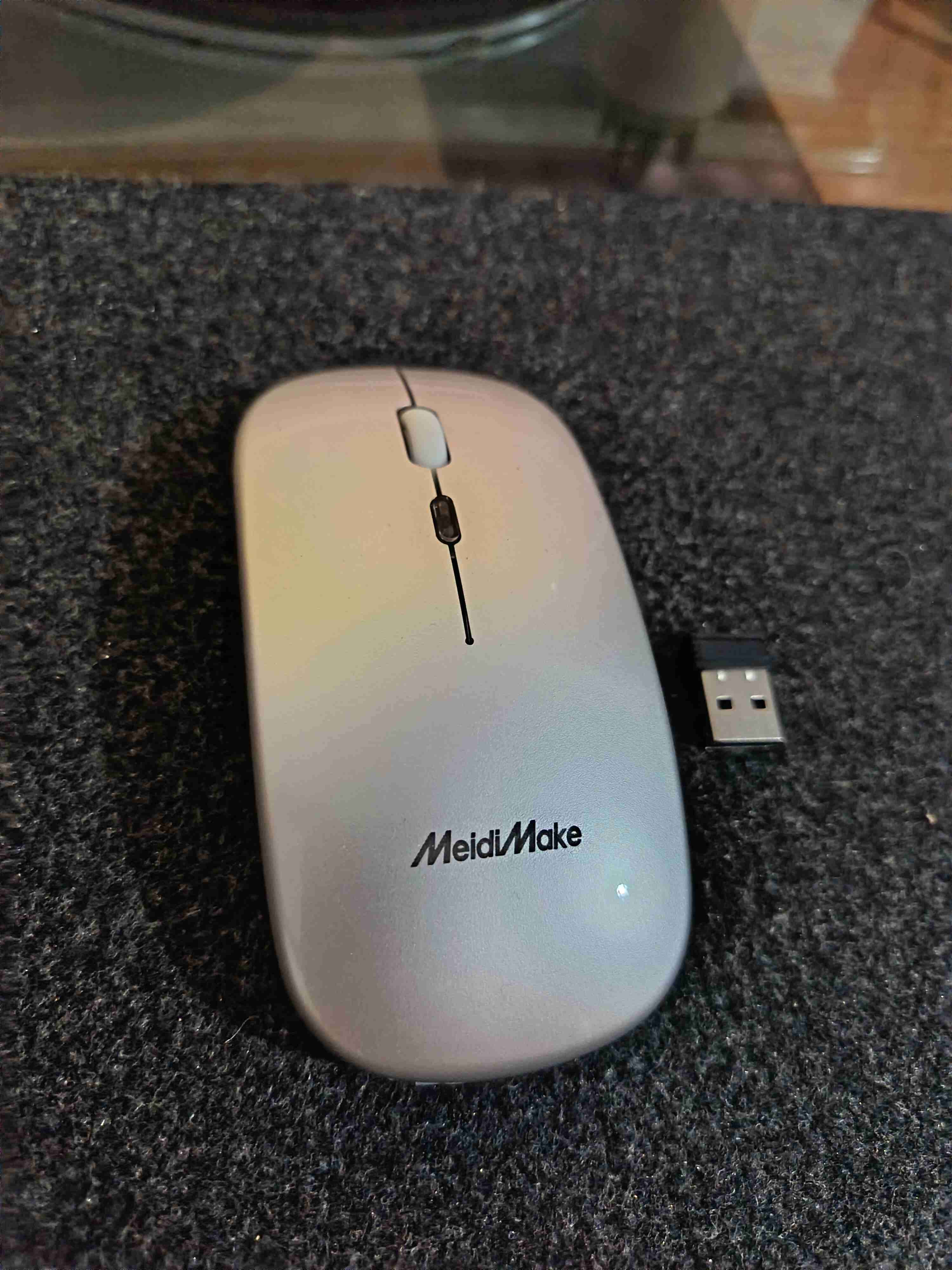 Mouse inalámbrico plateado MeidiMake - miniatura 2