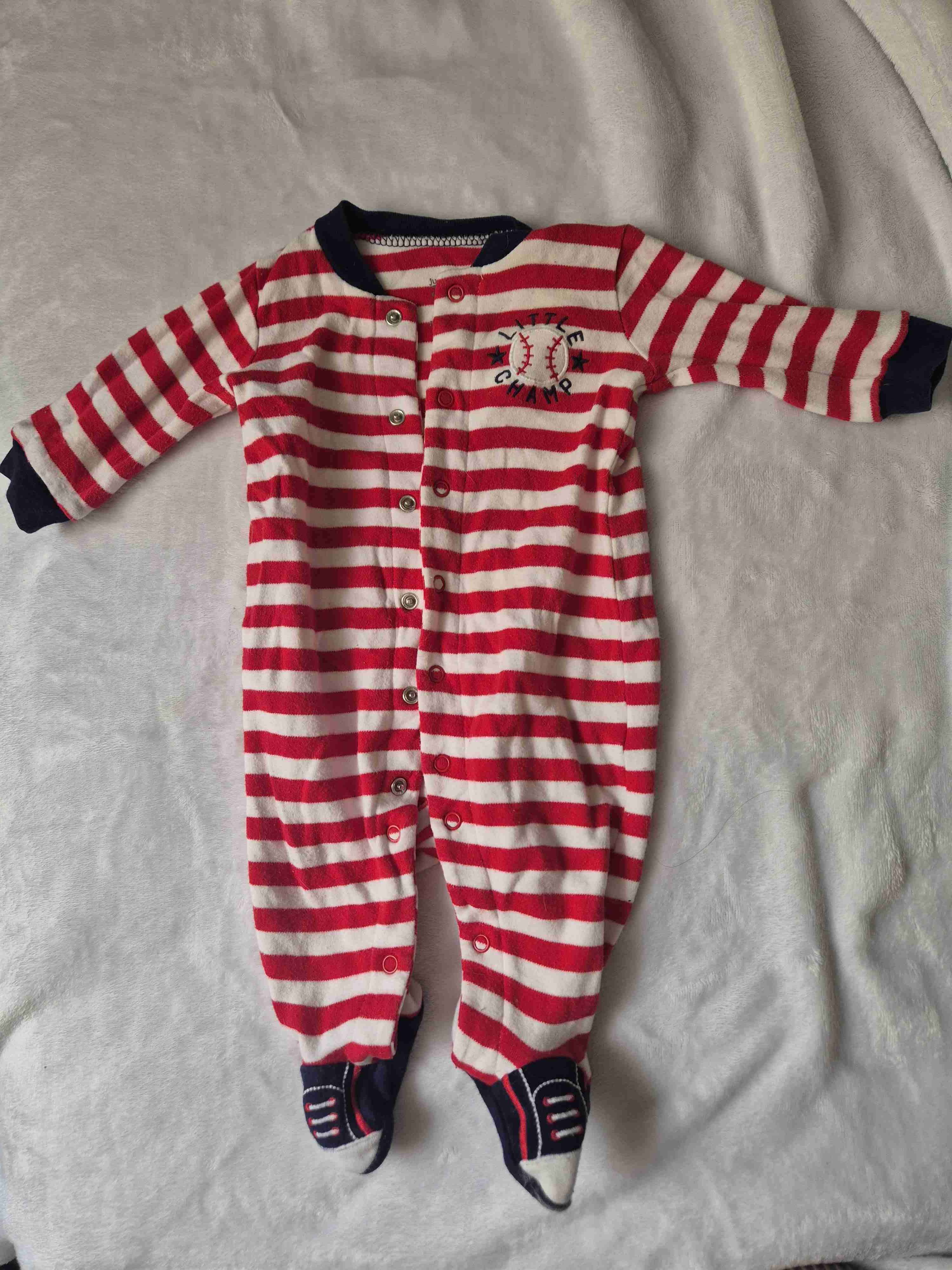 Enterito bebé rayas rojas