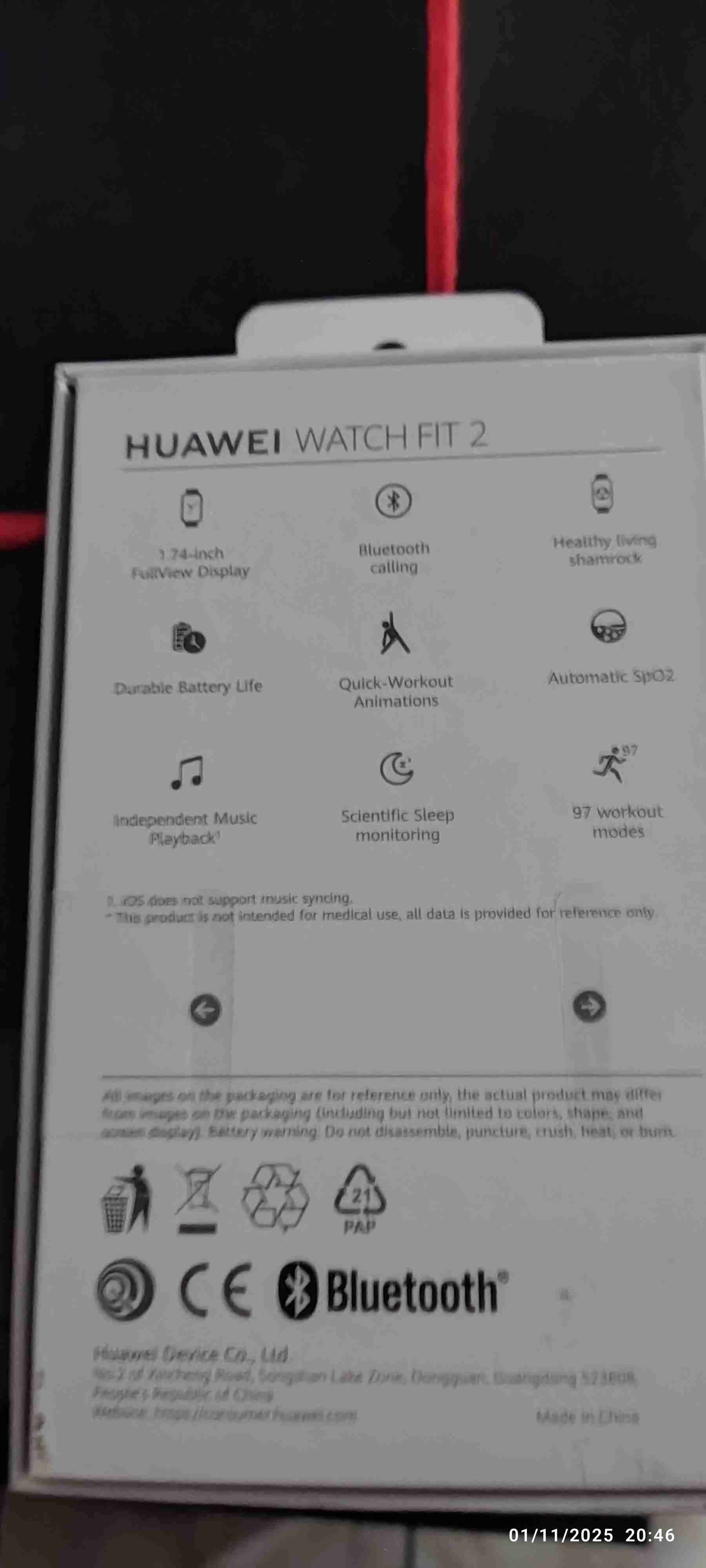 Huawei Watch Fit 2 negro - miniatura 2