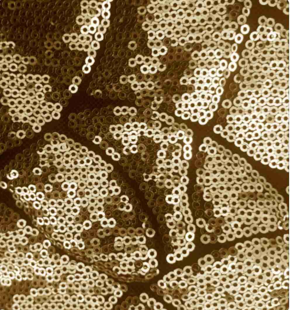 Vestido corto brillante dorado - miniatura 3