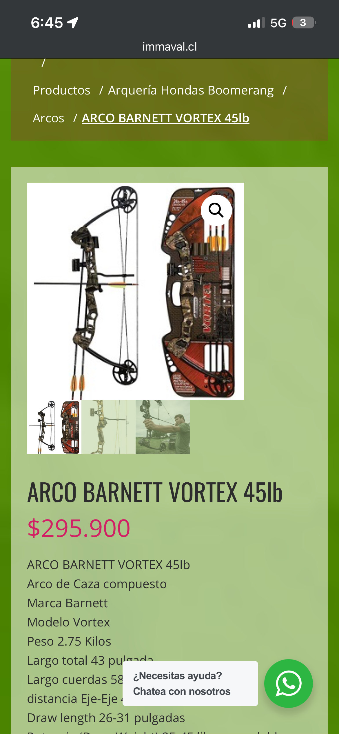 Arco compuesto camuflado Vortex - miniatura 3