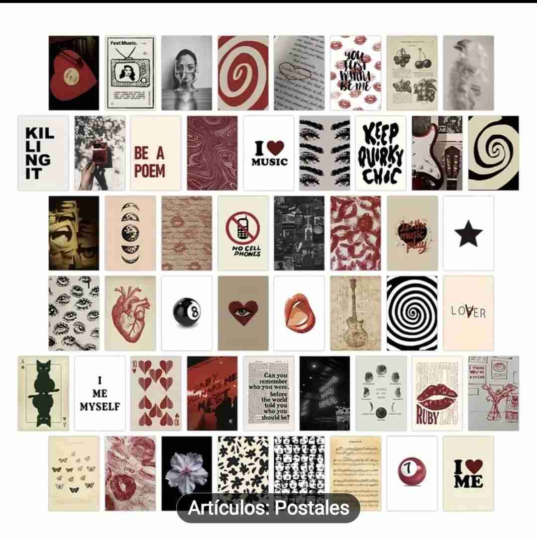 Set de postales artísticas