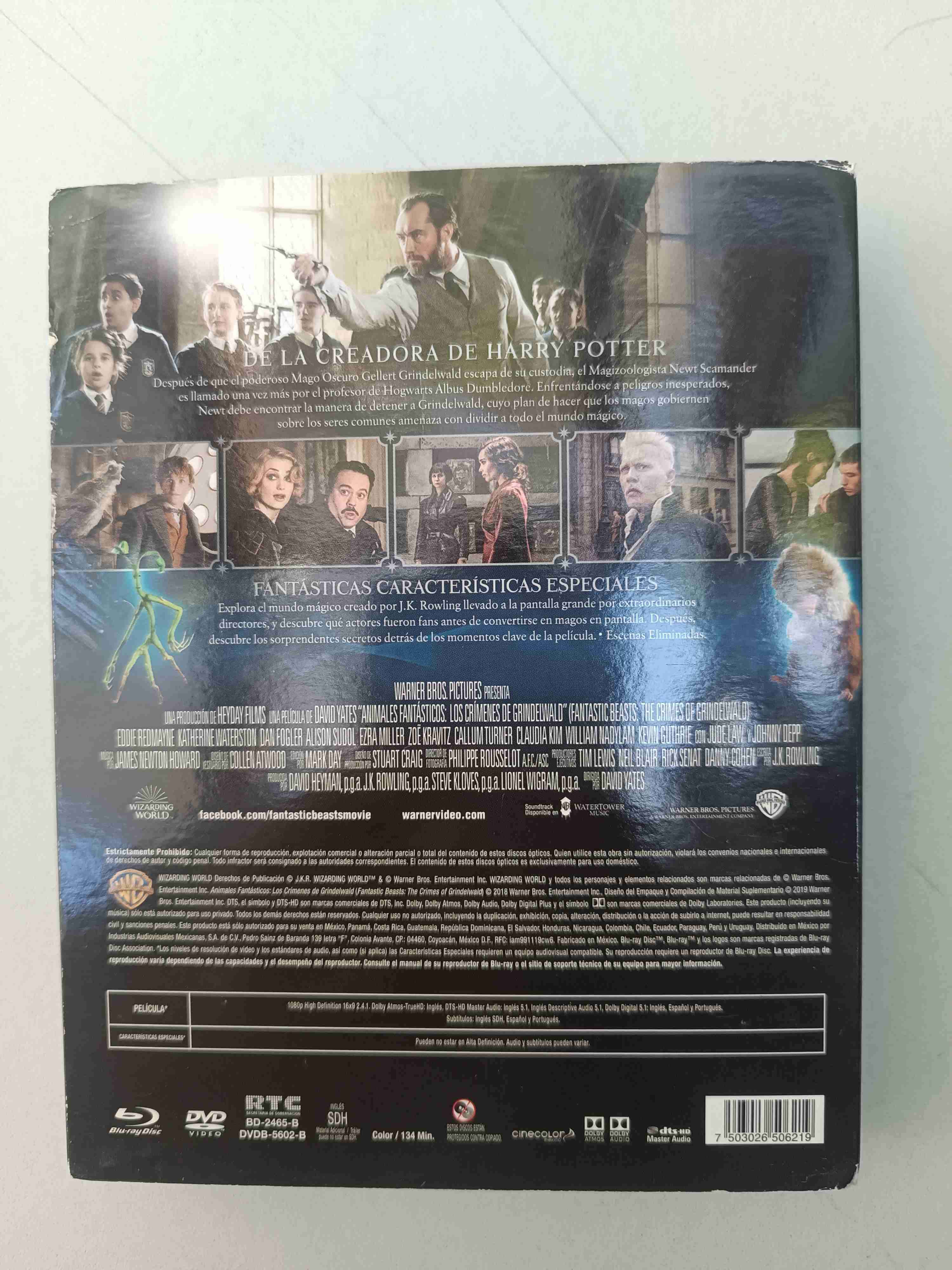 Bluray Animales Fantásticos: Los Crímenes de Grindelwald - miniatura 3