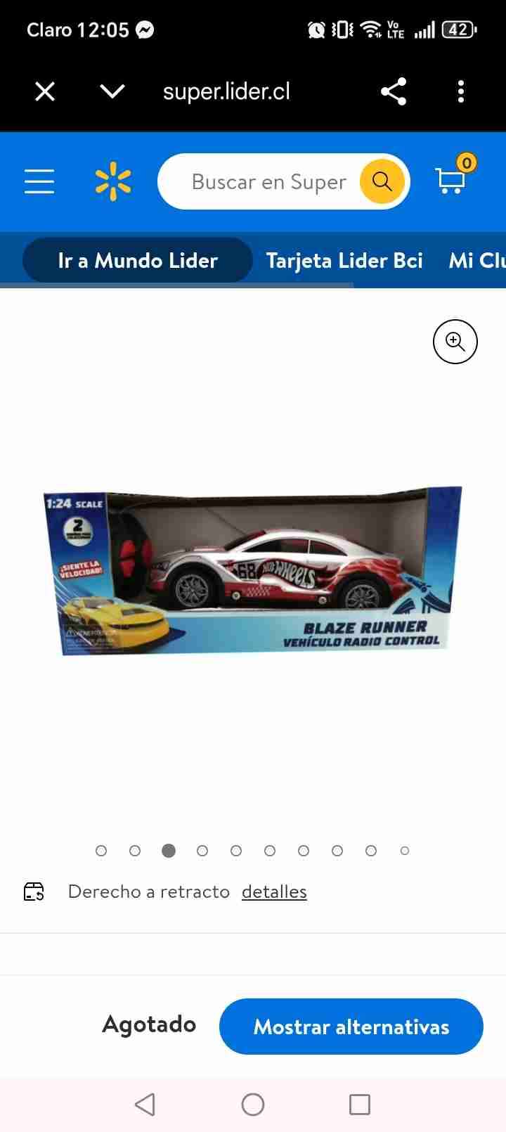Auto RC Blaze Runner Hot Wheels - miniatura 2
