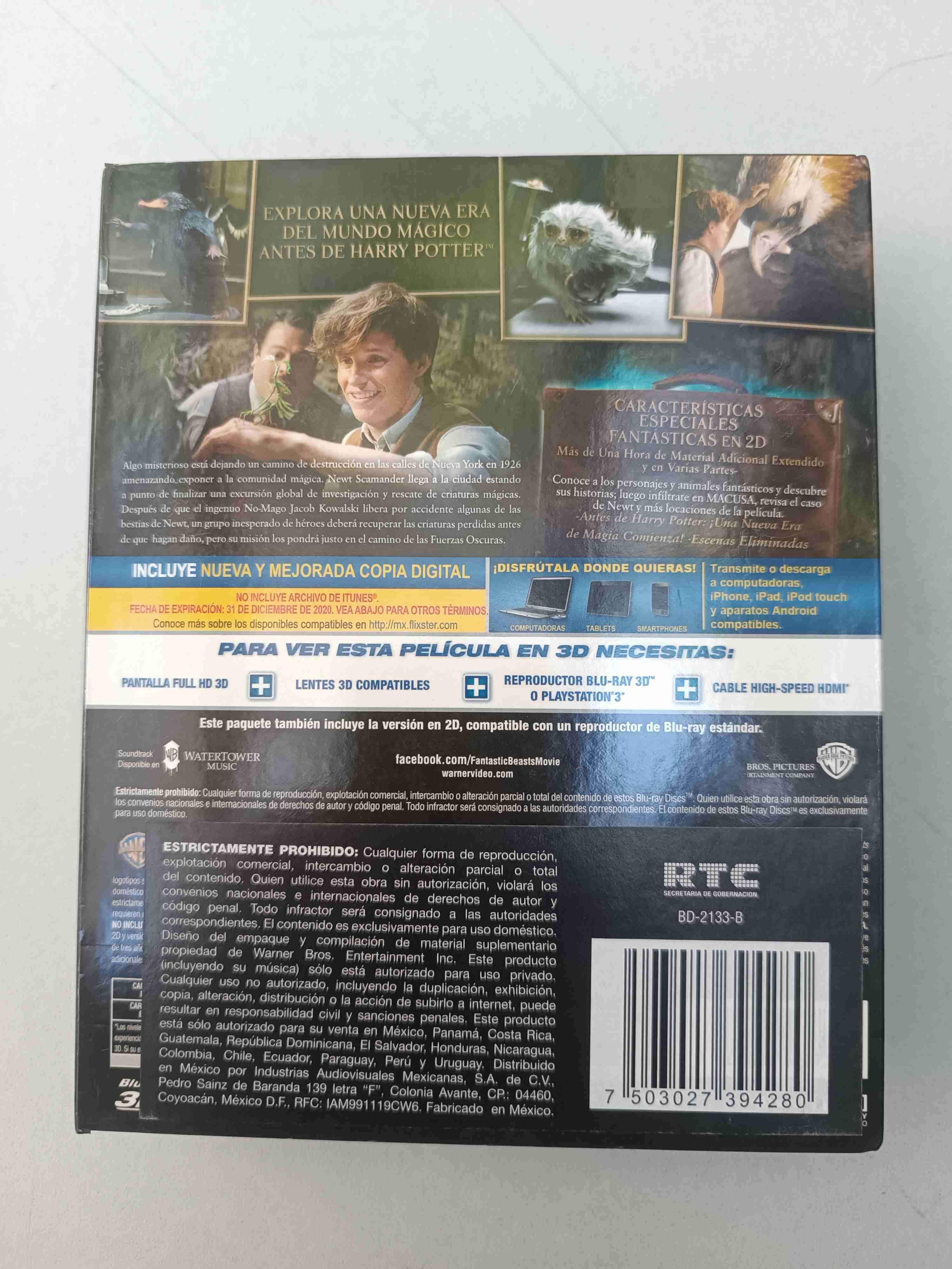 Blu-ray + DVD Animales Fantásticos - miniatura 4