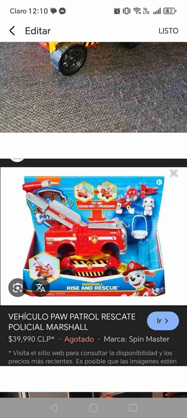 Camión de Bomberos Paw Patrol - miniatura 2