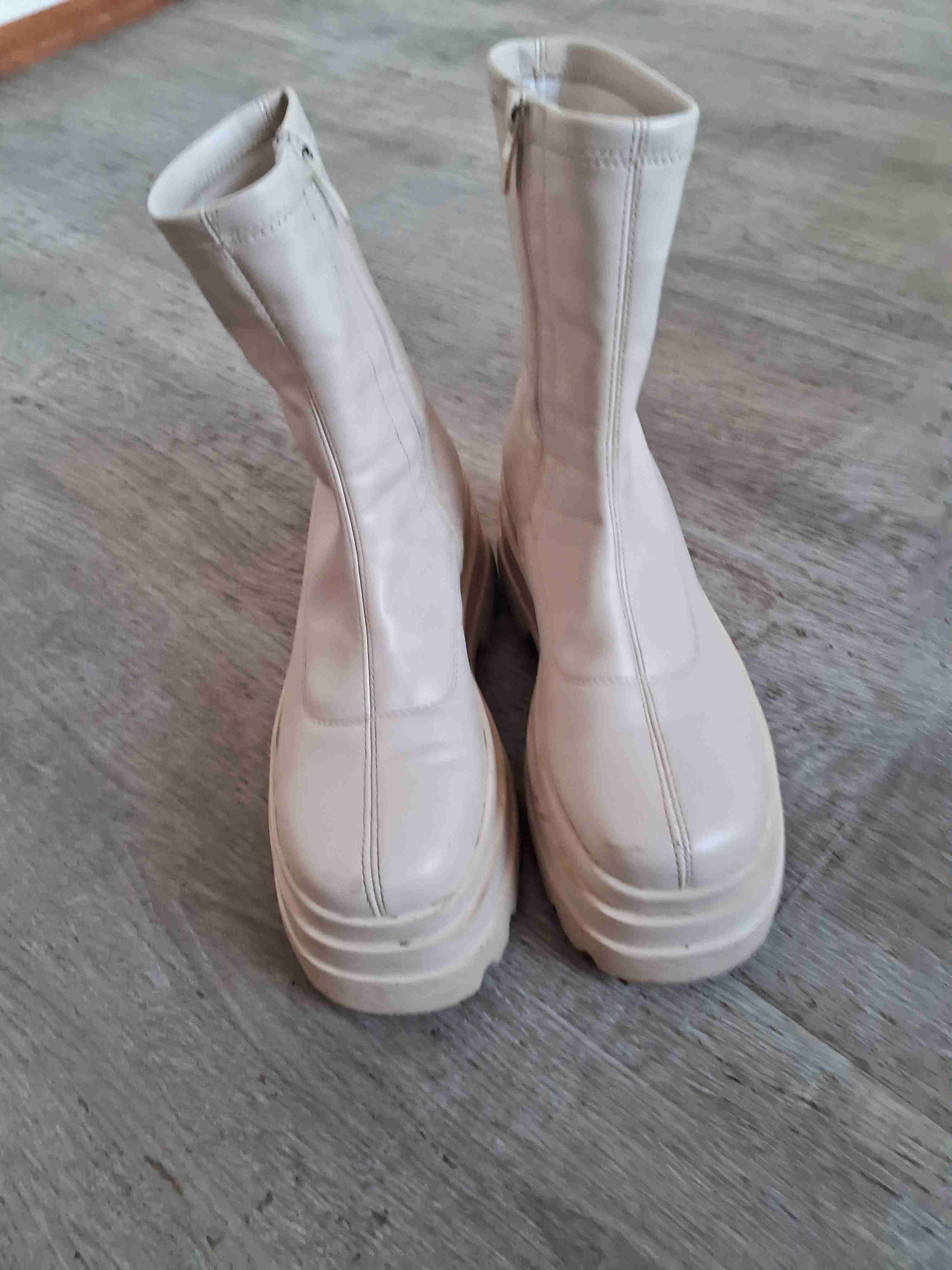 Botines blancos de plataforma - miniatura 2