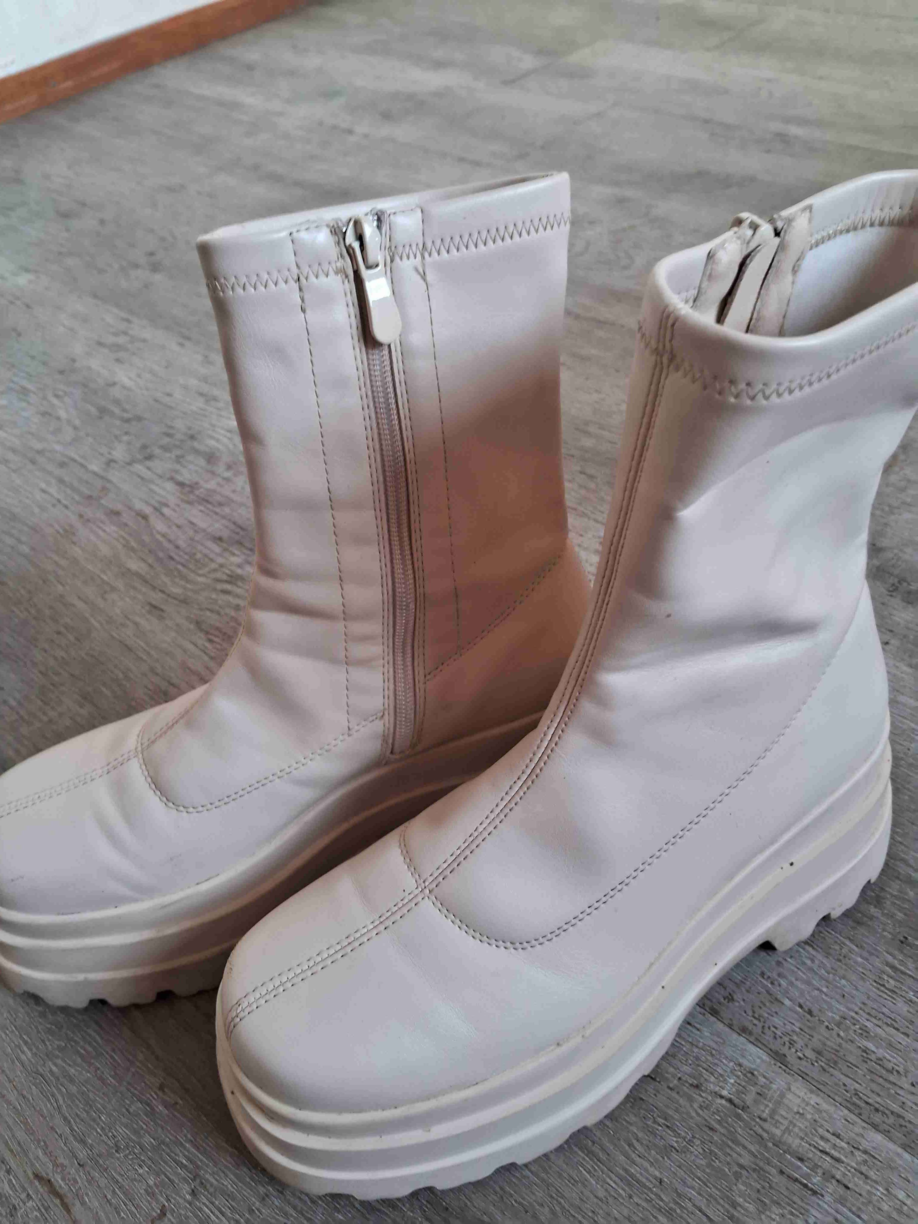 Botines blancos de plataforma - miniatura 3