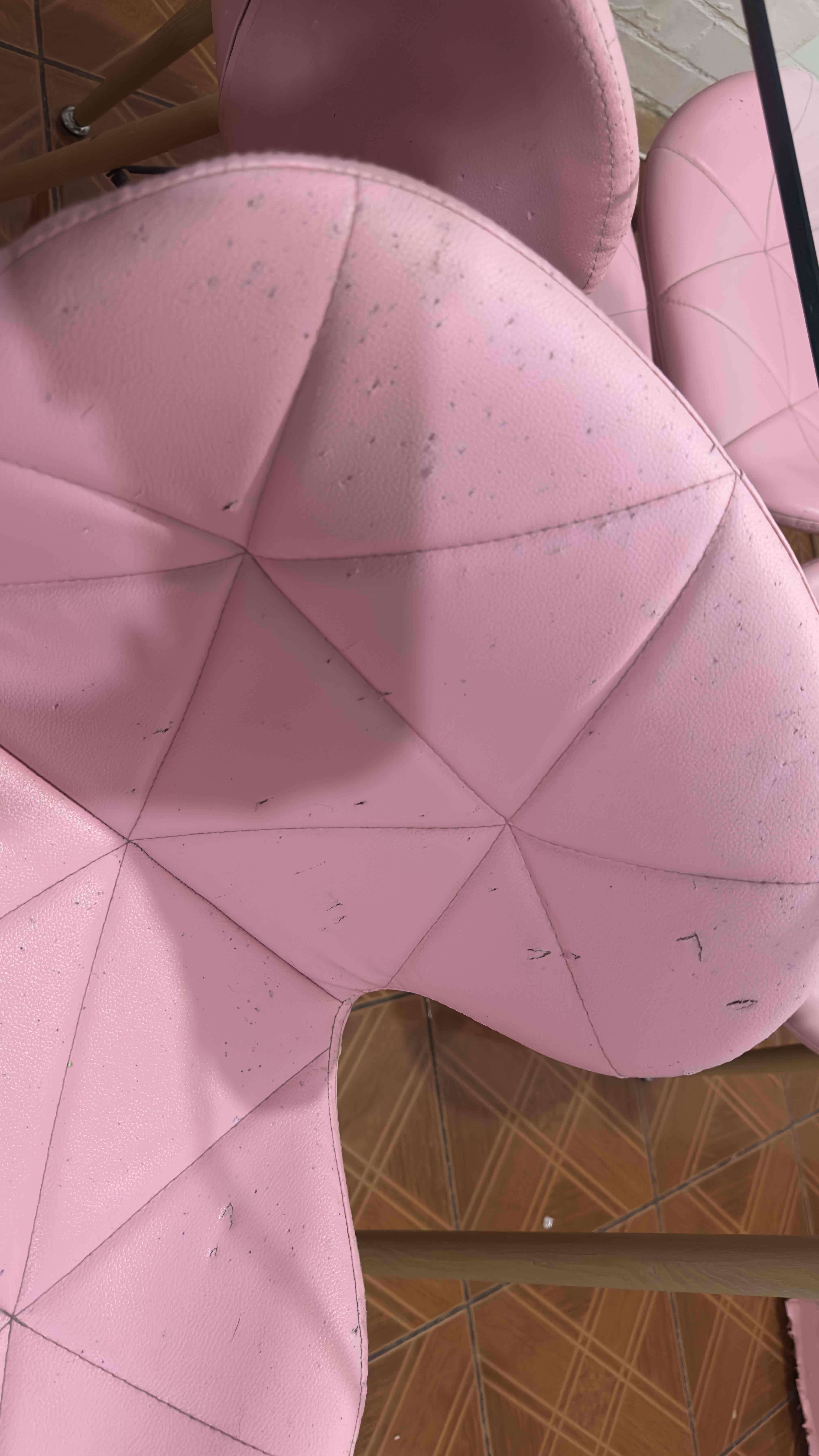 Comedor + 4 Sillas Mariposa Eames rosadas - miniatura 6