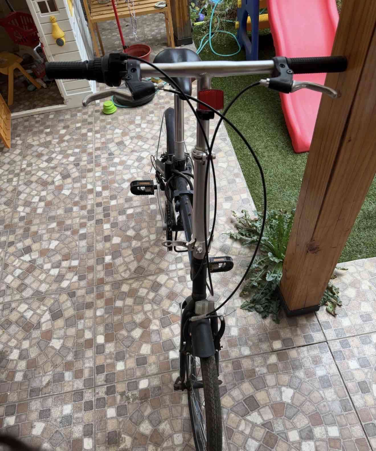 Bicicleta plegable Lahsen negra - miniatura 2