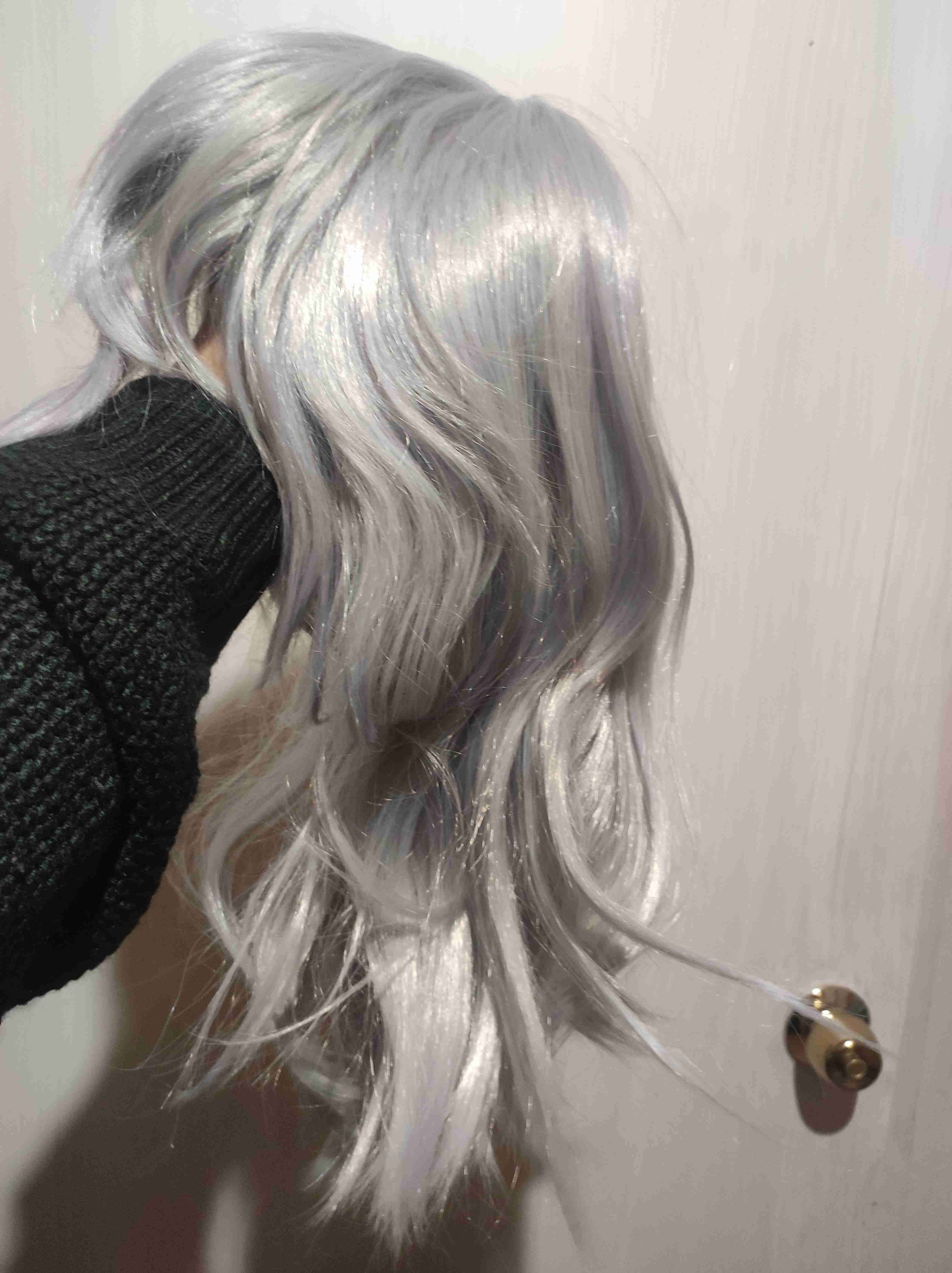 Peluca gris fantasía - miniatura 2