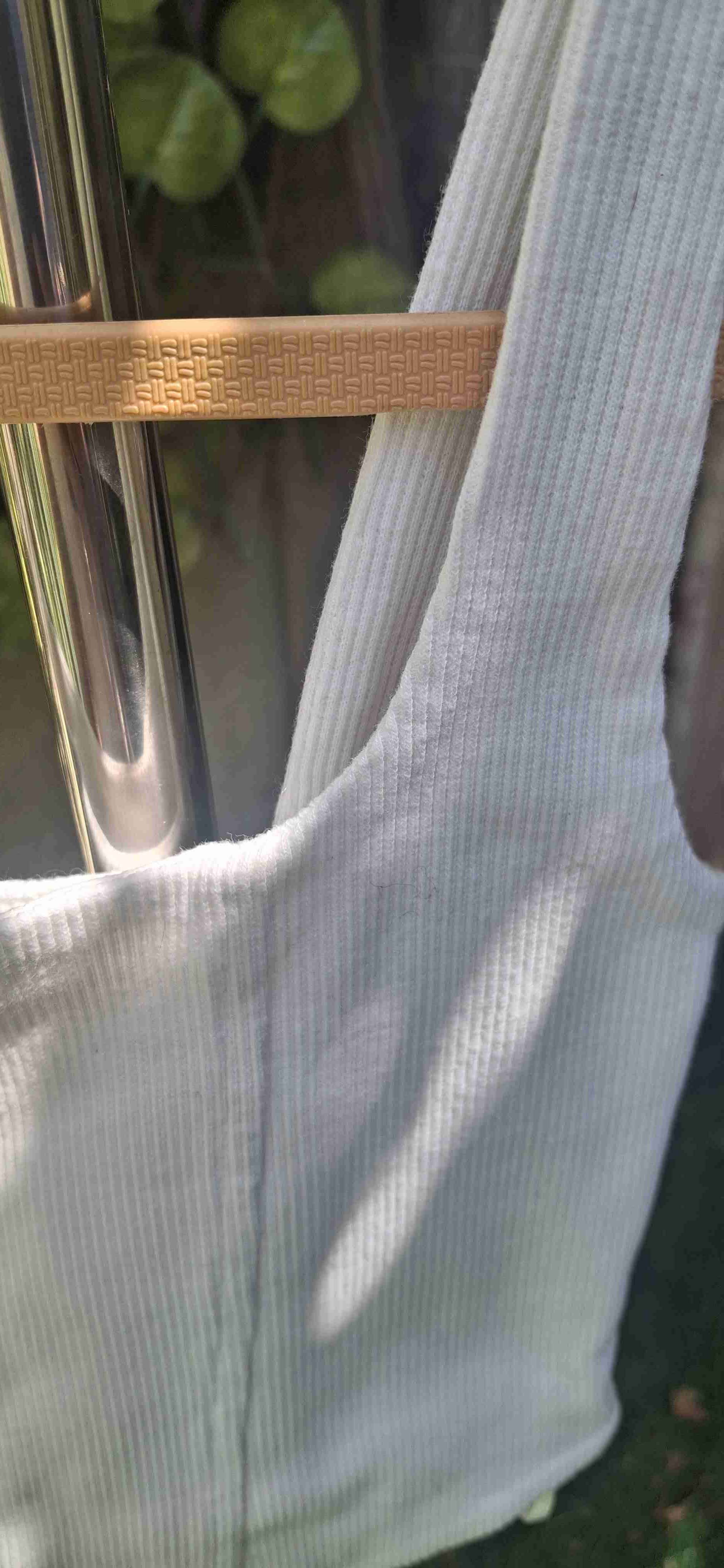 Top crop blanco sin mangas - miniatura 3