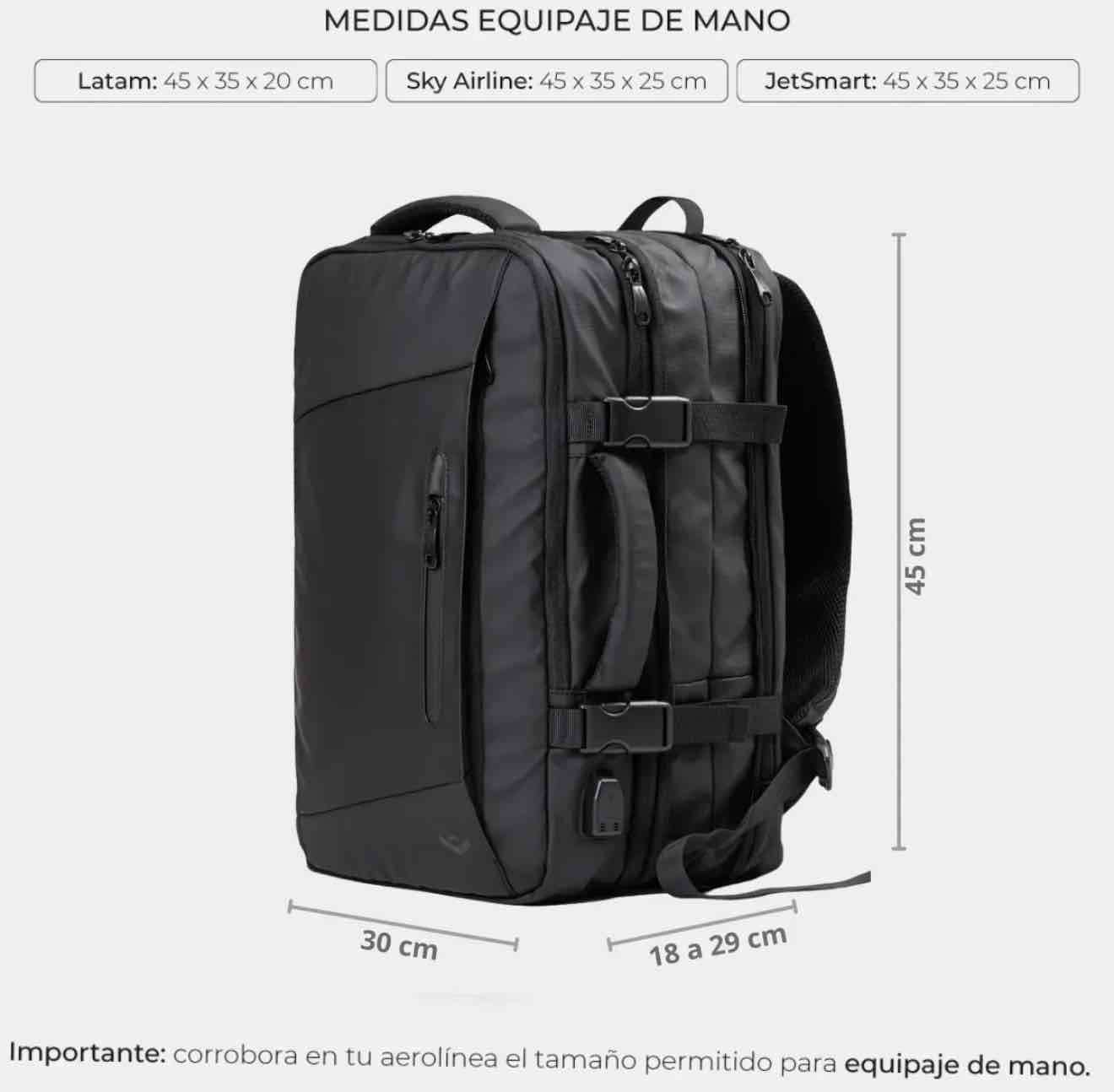 Mochila Carry On Mentt - NUEVA - miniatura 5