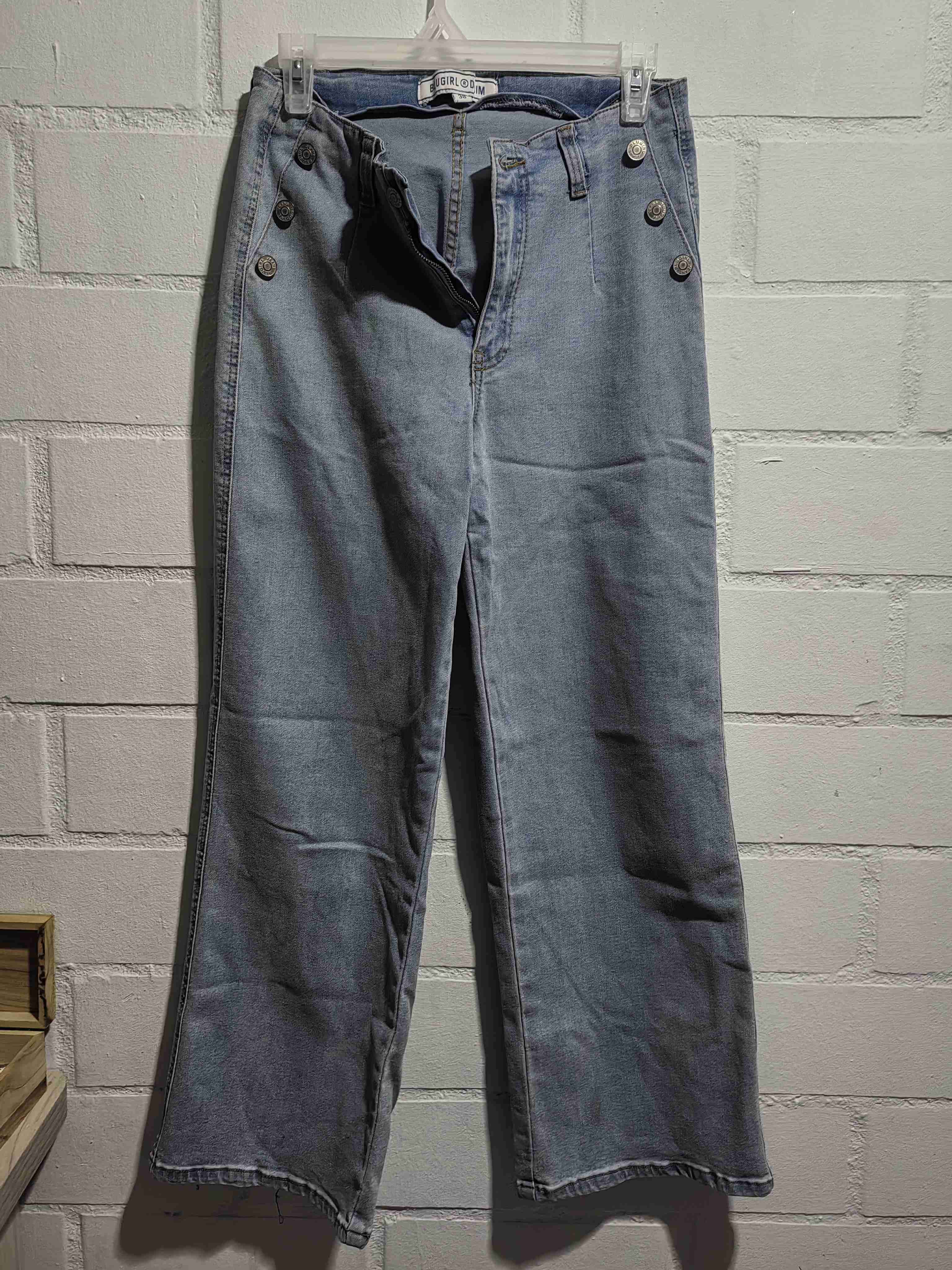 Pantalones anchos estilo denim