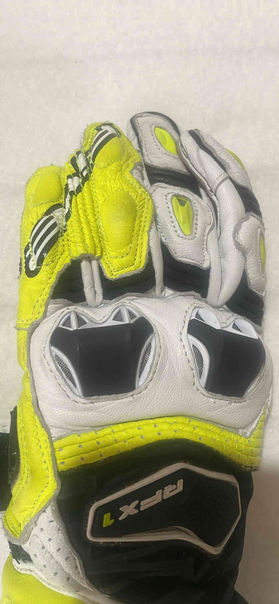 Guantes de moto amarillos y negros - miniatura 2
