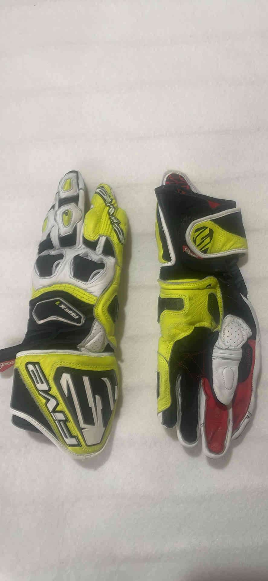 Guantes de moto amarillos y negros - miniatura 4