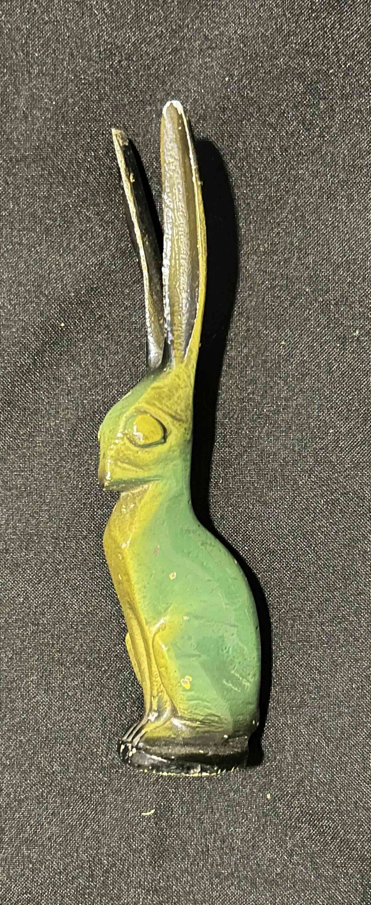 Figura decorativa conejo metálico - miniatura 2