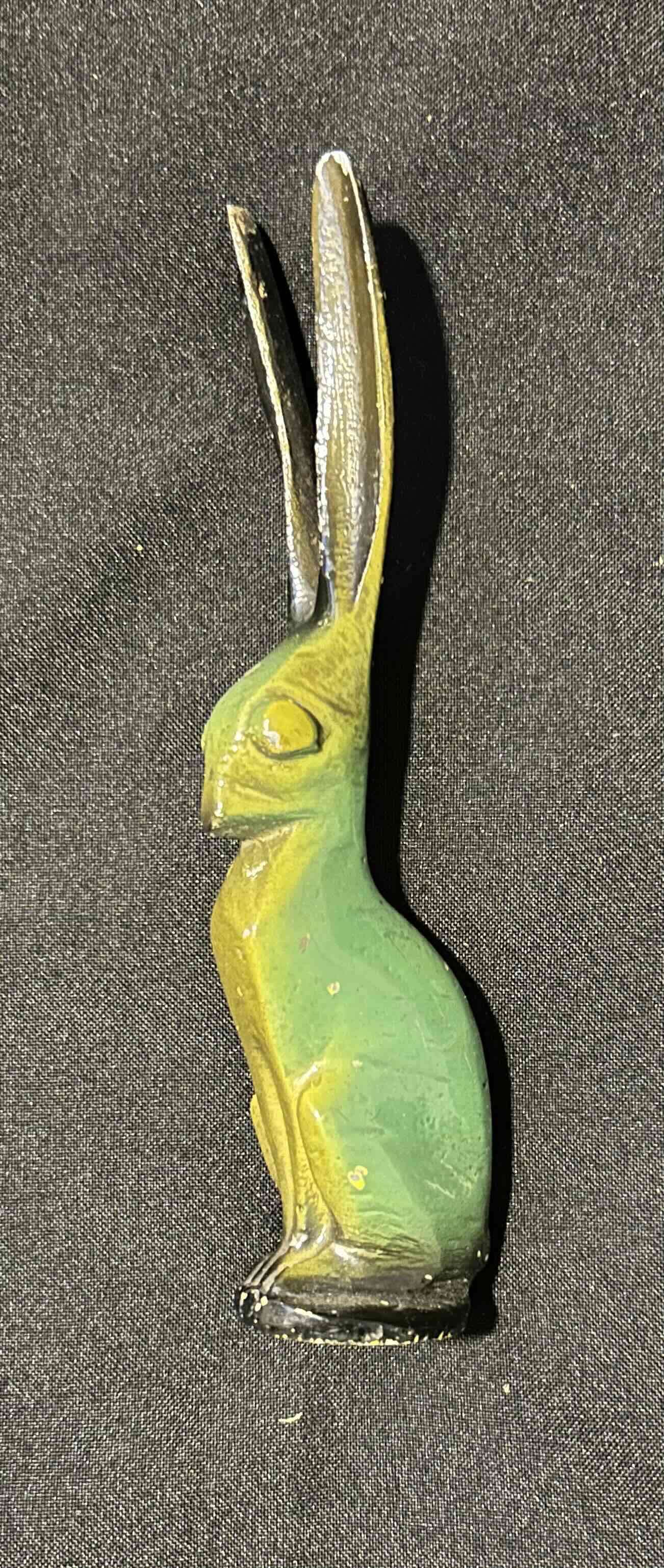 Figura decorativa conejo metálico - miniatura 3