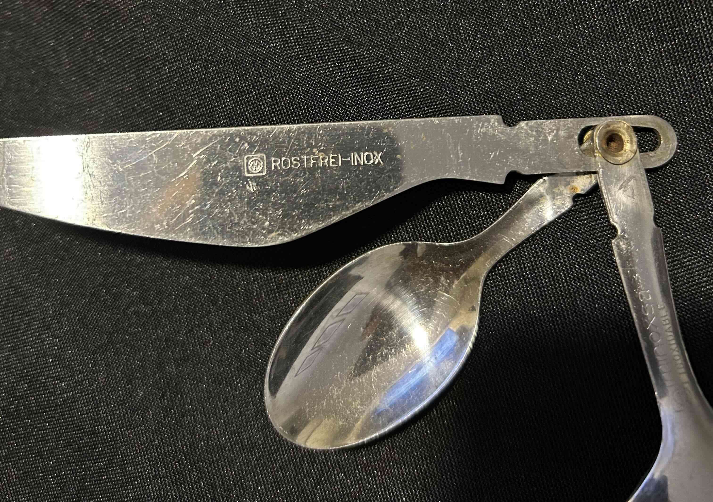 Cubiertos plegables de camping - miniatura 2