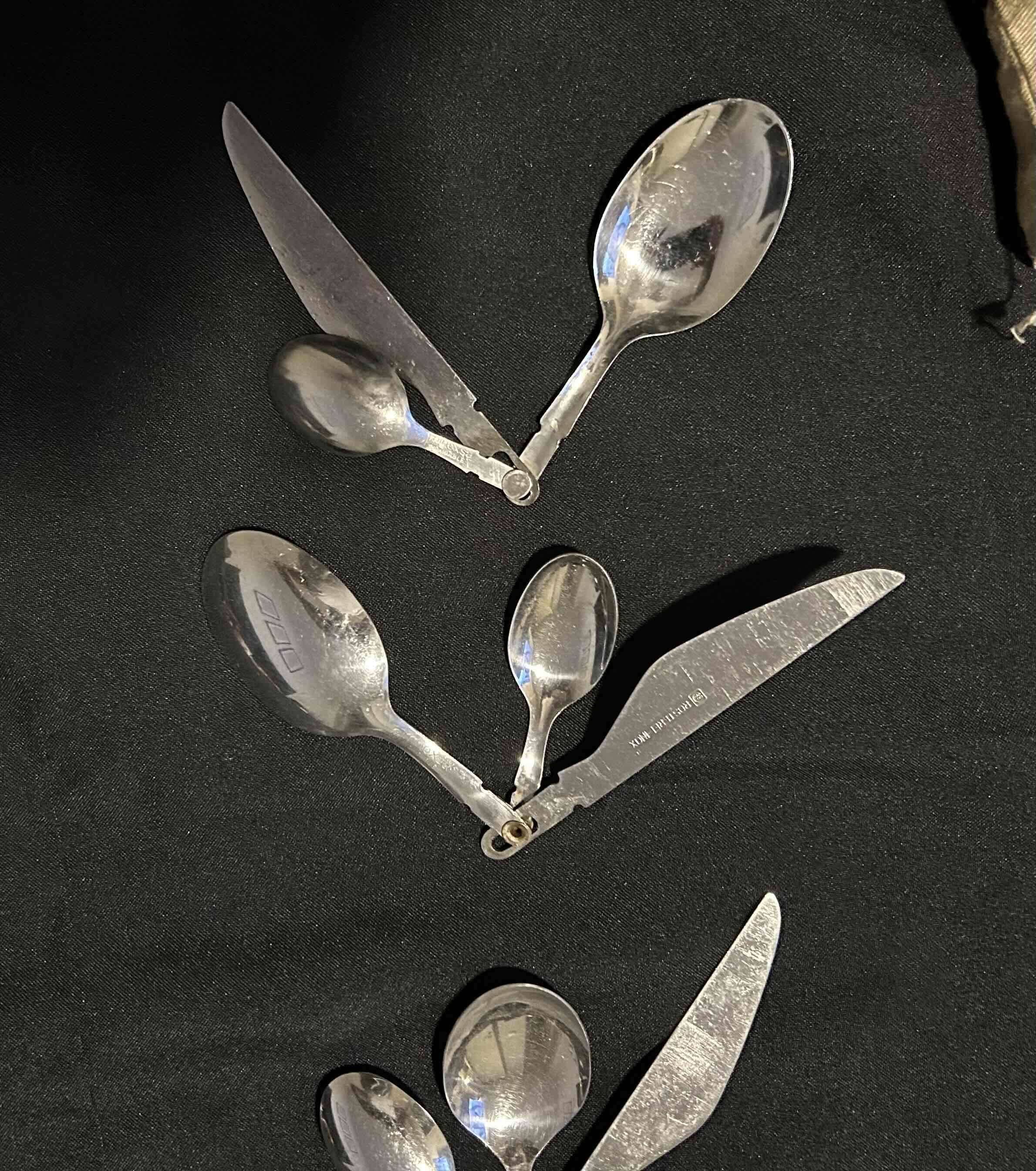 Cubiertos plegables de camping - miniatura 3