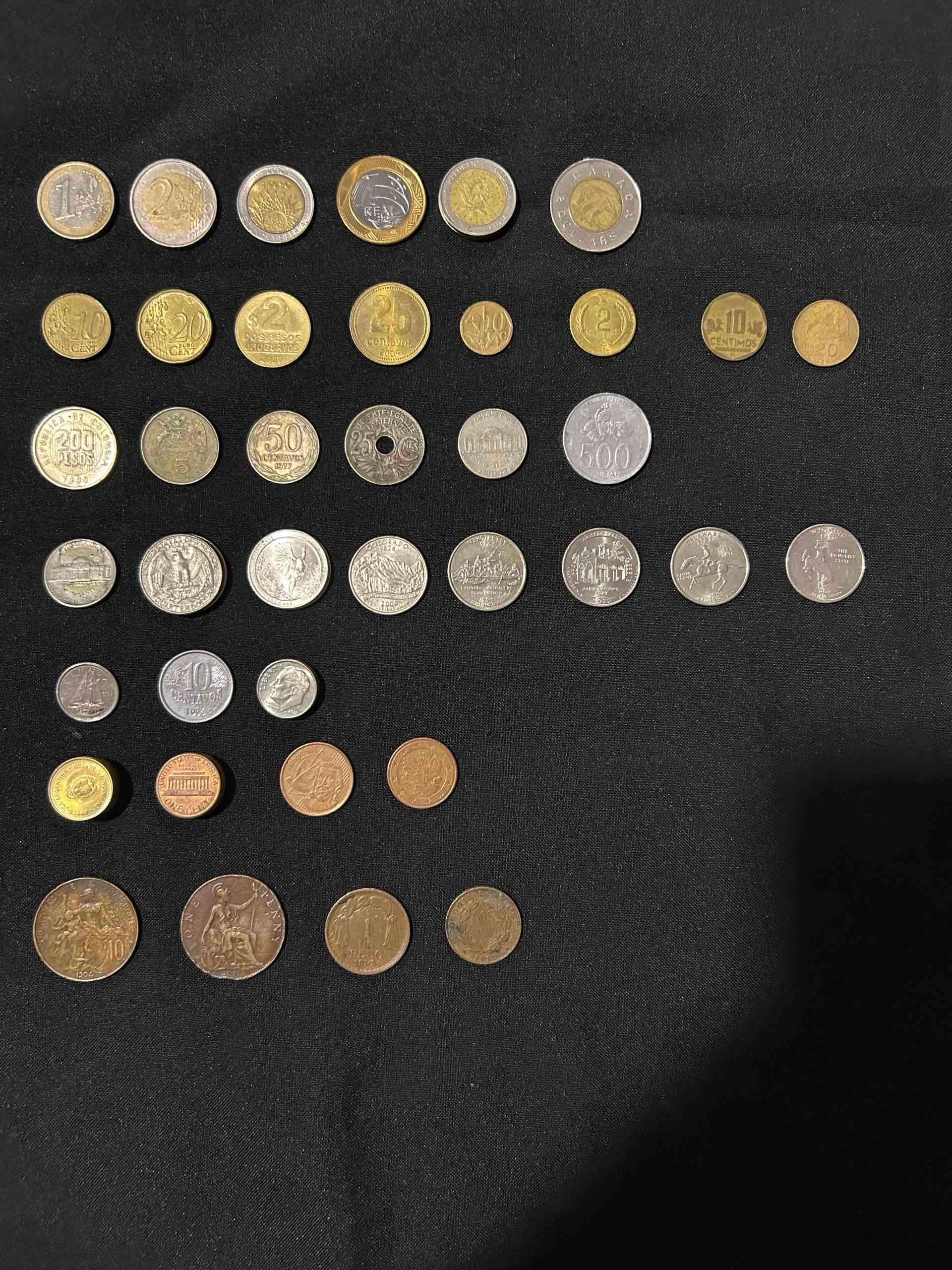 Colección de monedas antiguas