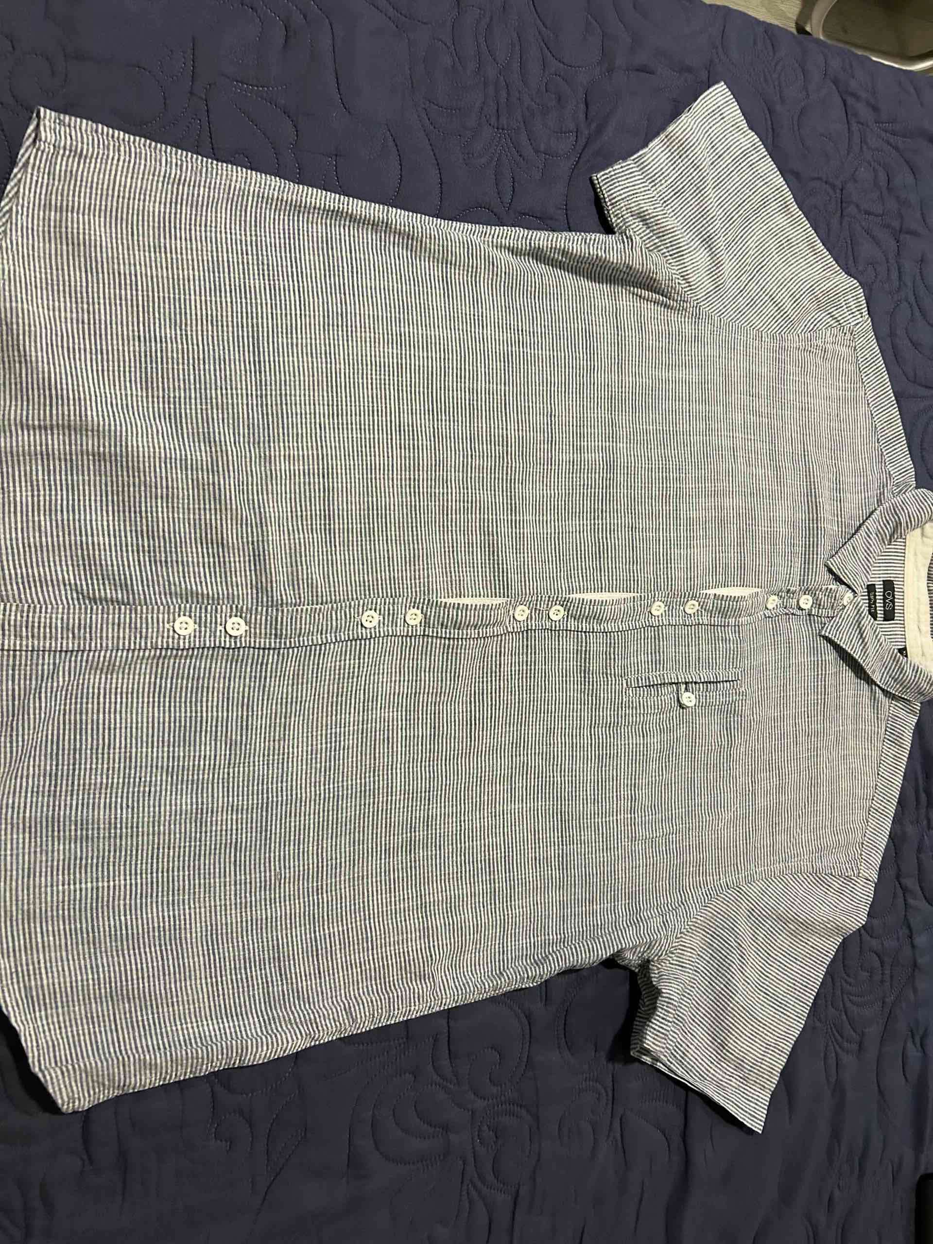 Camisa rayada OVH gris - miniatura 2