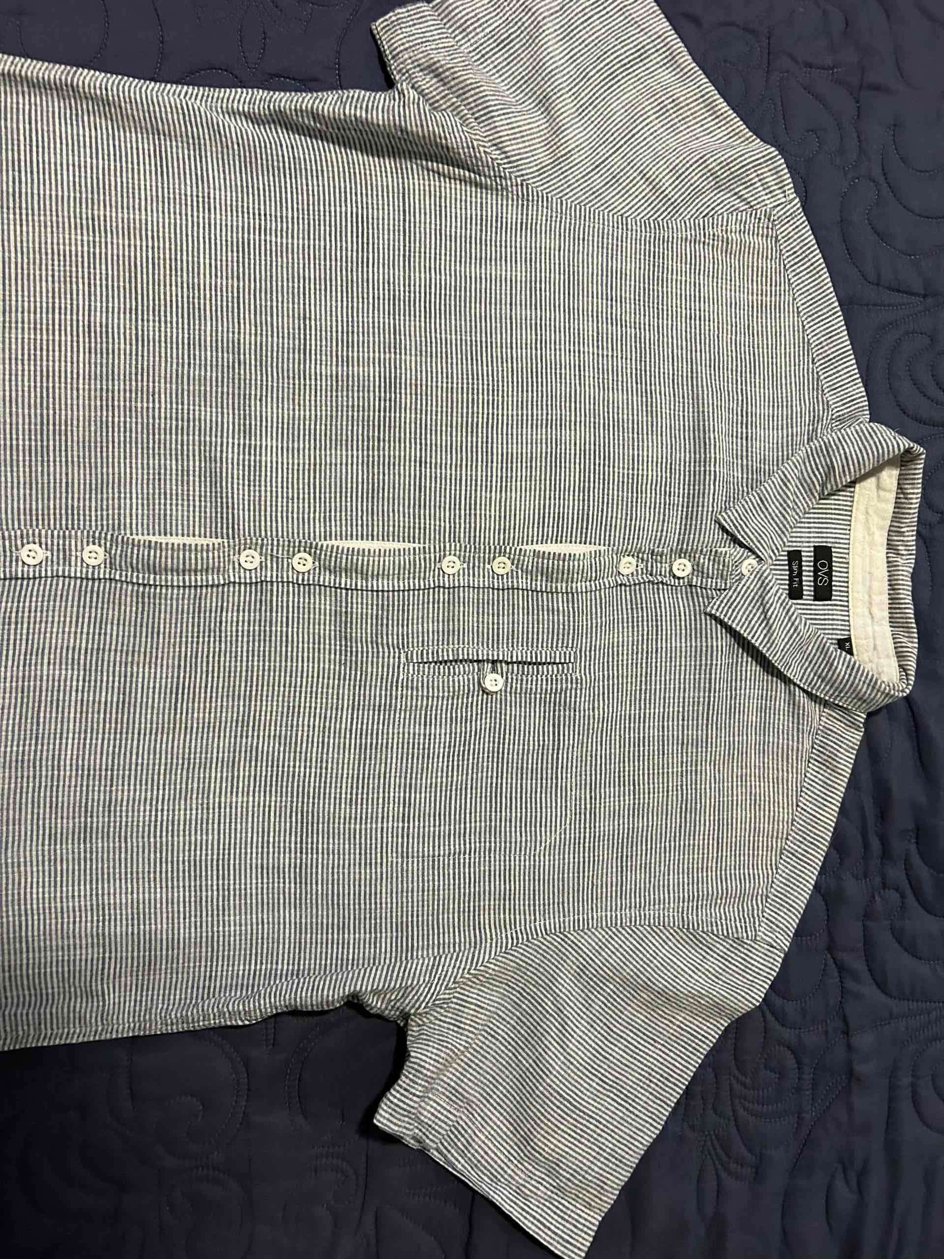 Camisa rayada OVH gris - miniatura 3