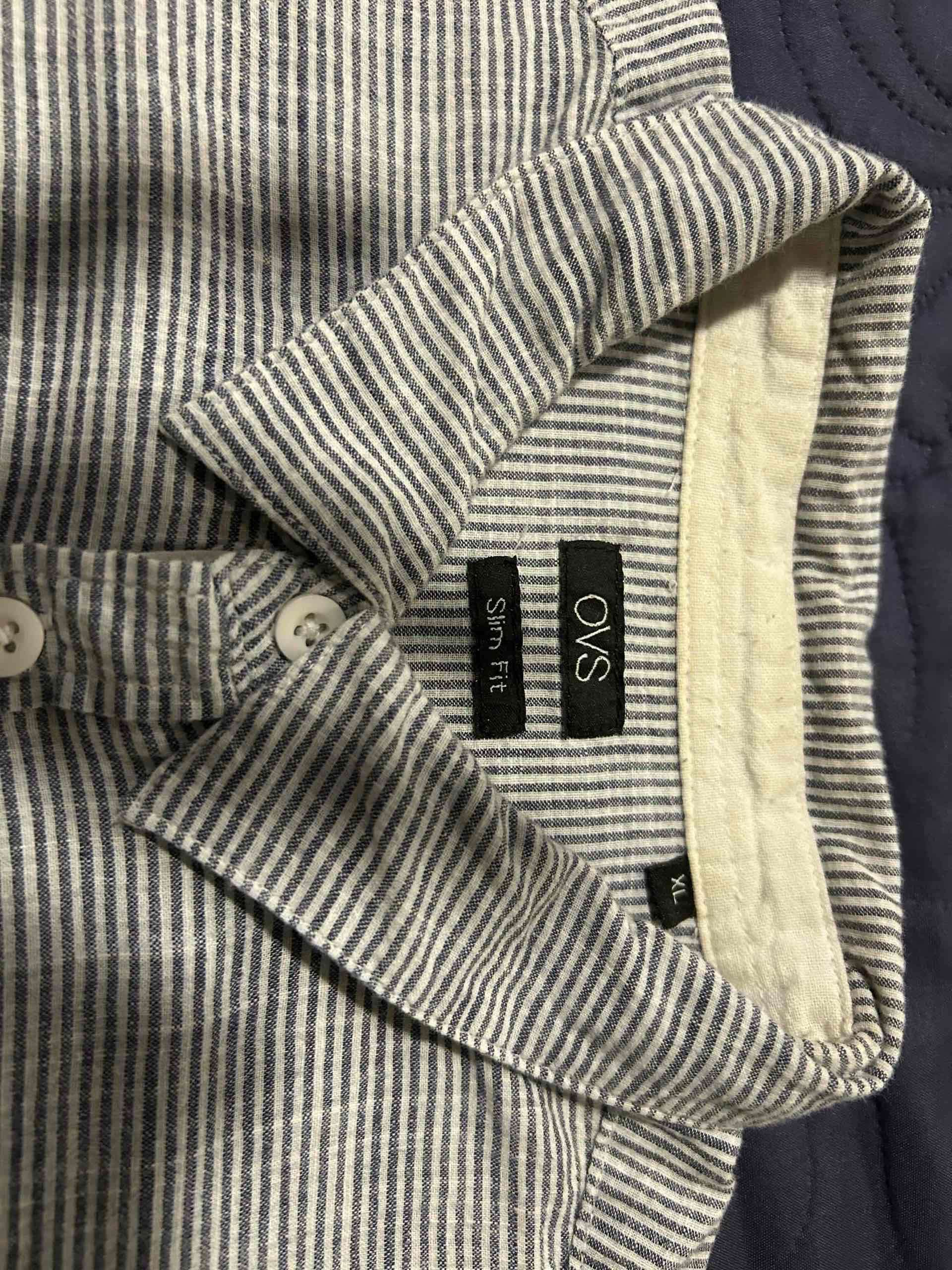 Camisa rayada OVH gris - miniatura 4
