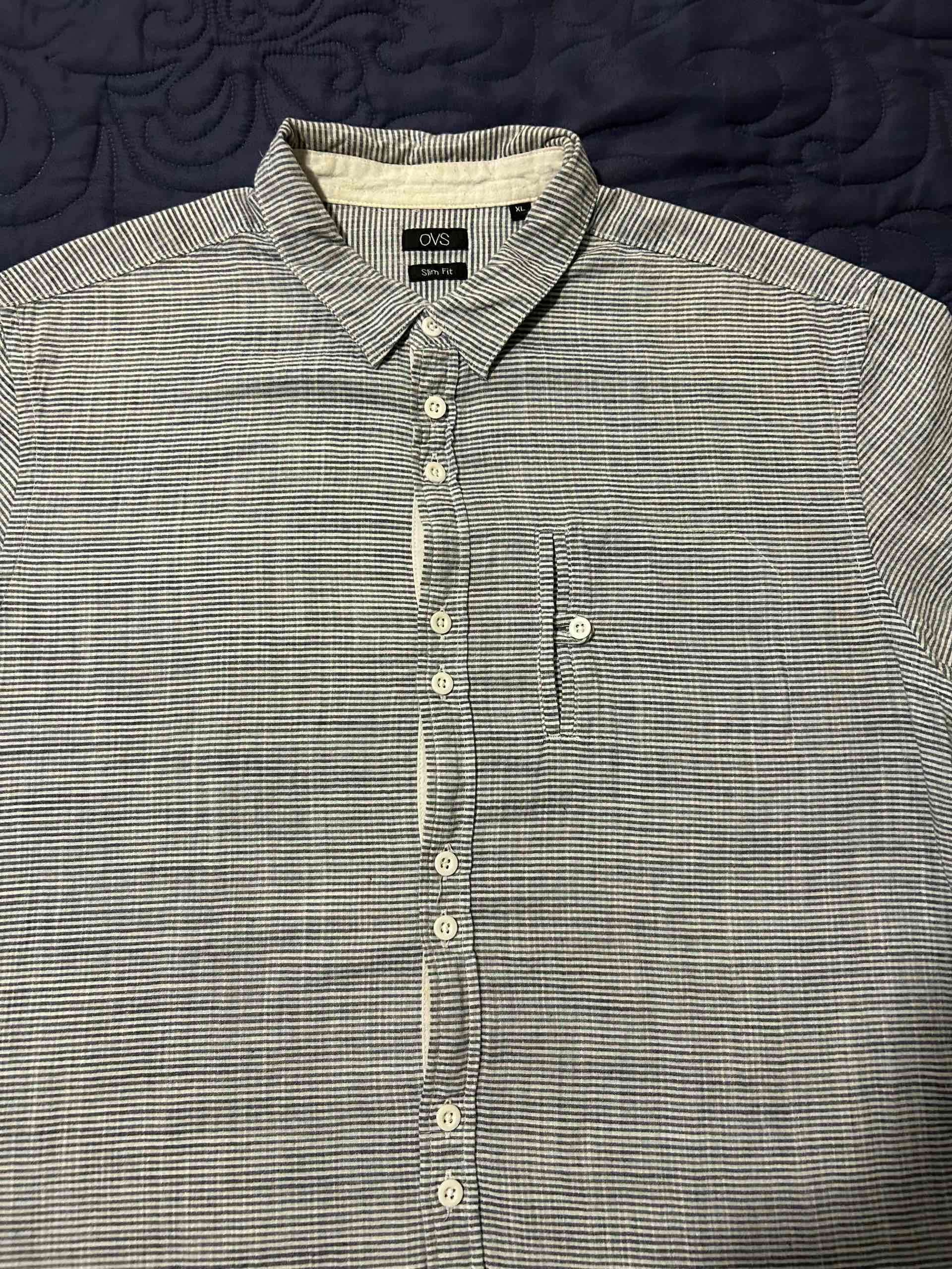 Camisa rayada OVH gris - miniatura 6