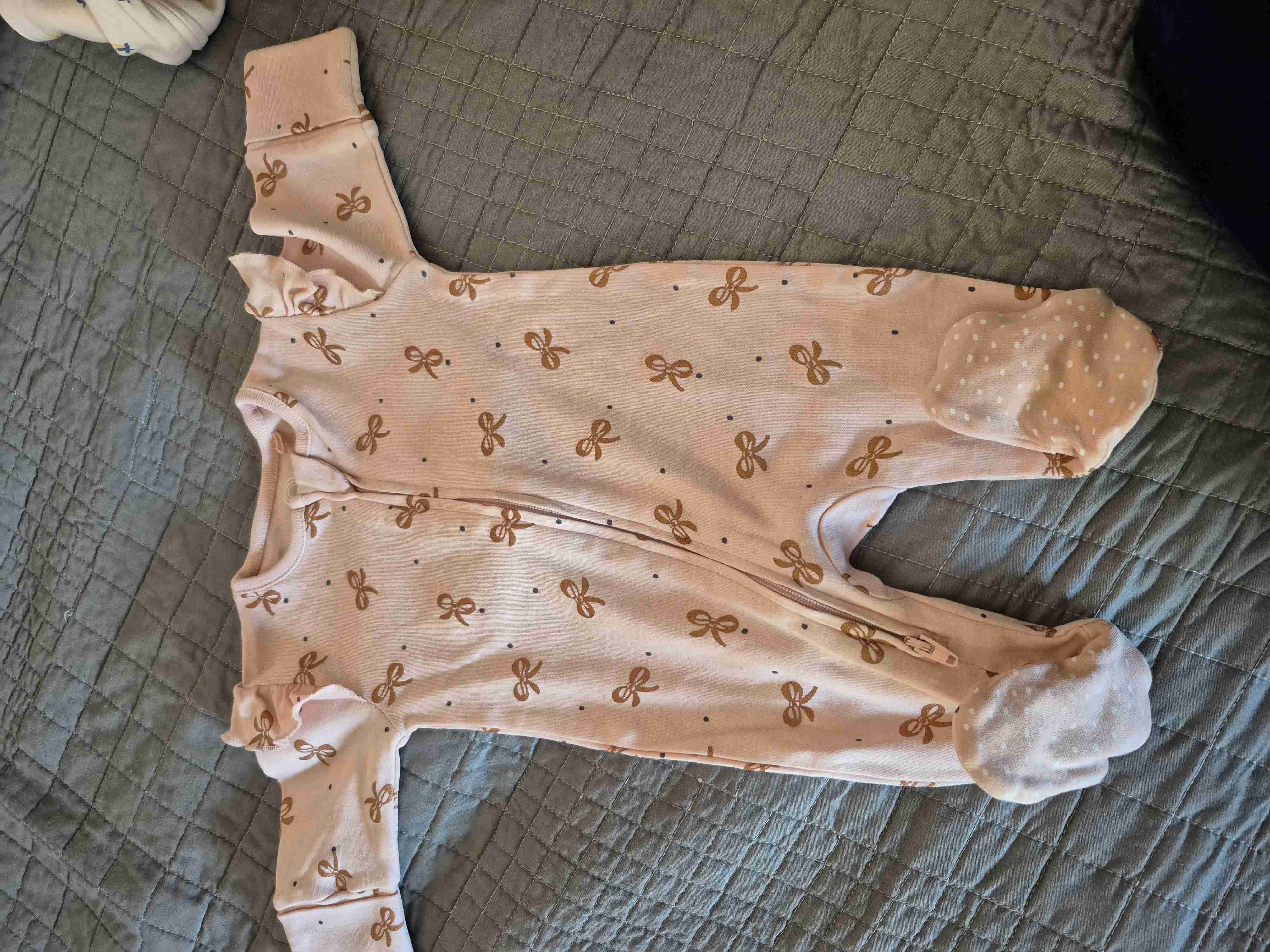 Enterito de bebé floral 0 m de algodón