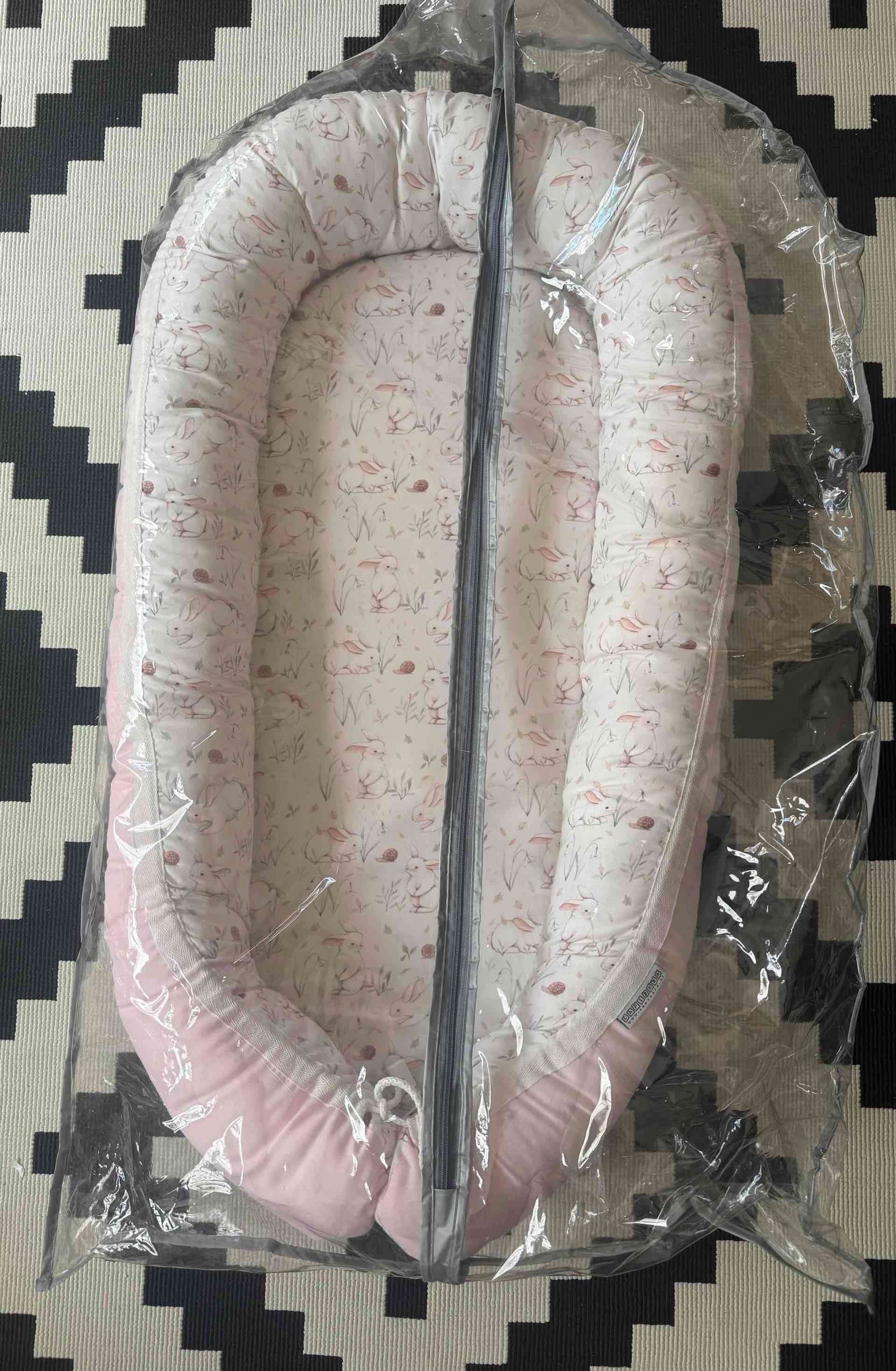 Cuna Nido de bebé acolchado rosa - miniatura 4