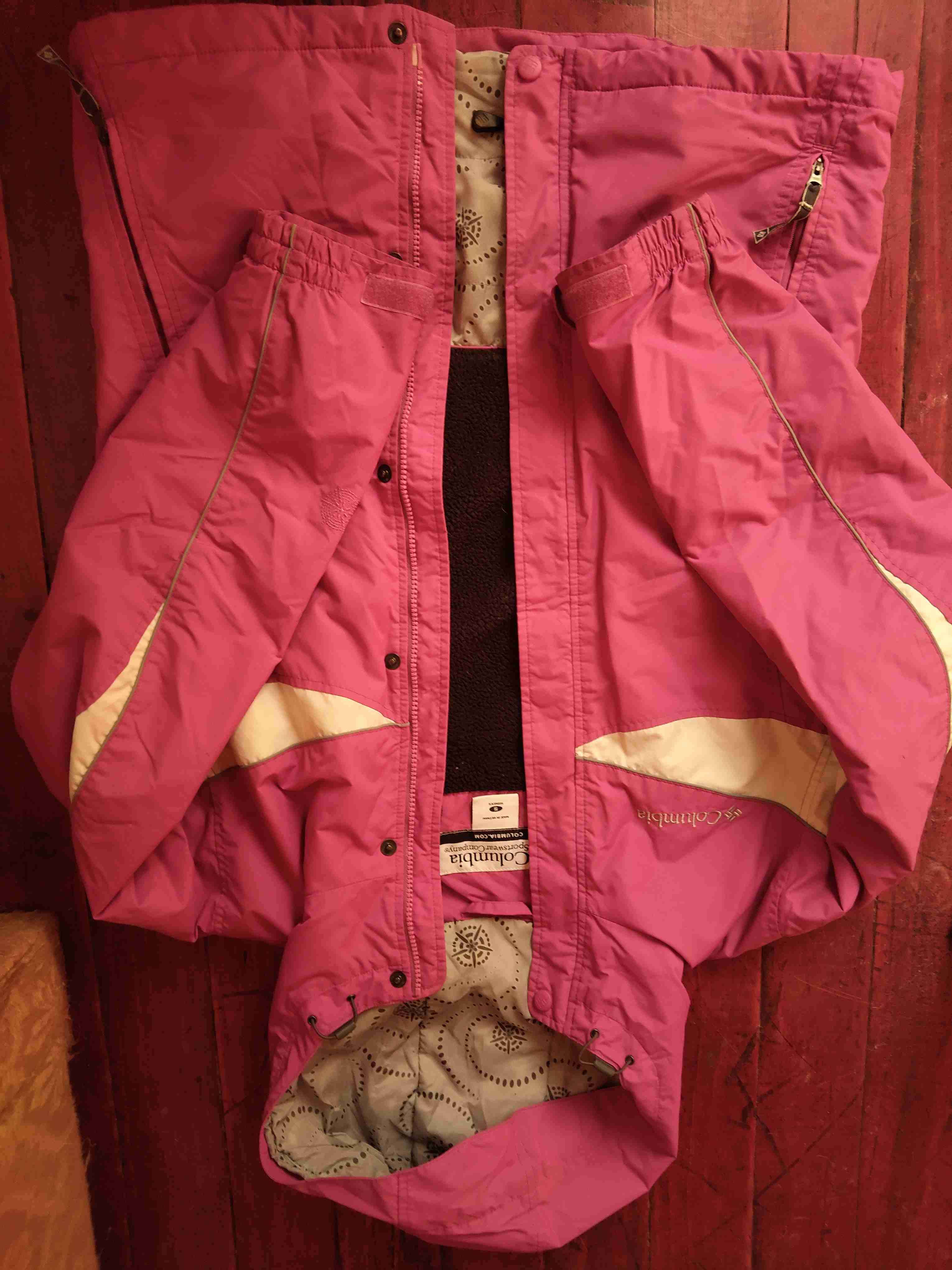 Chaqueta Columbia rosa para mujer - miniatura 2