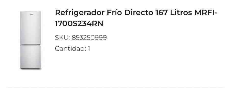 Refrigerador Midea color plata - miniatura 3