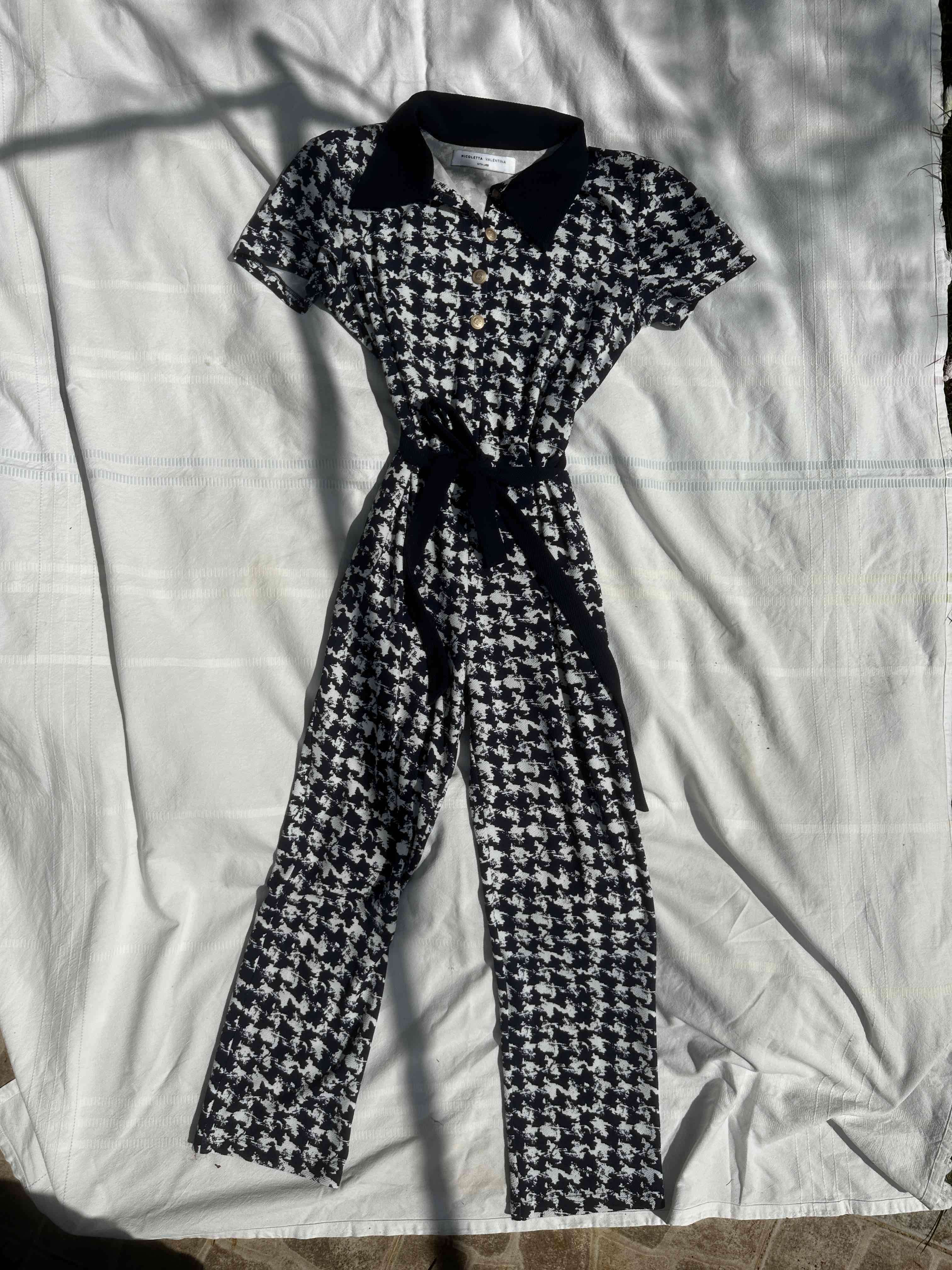 Vestido estampado blanco y negro - miniatura 2