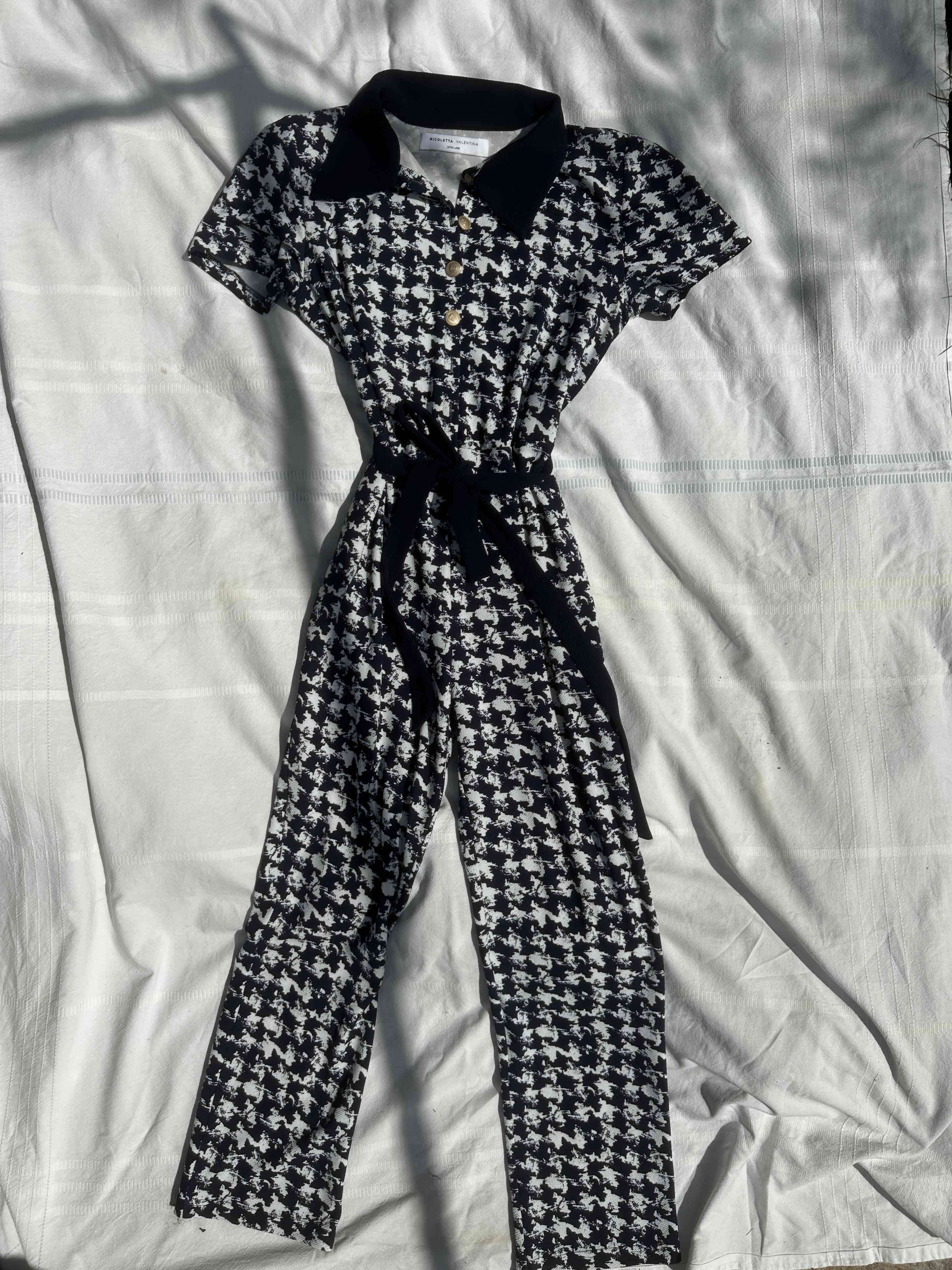 Vestido estampado blanco y negro - miniatura 3